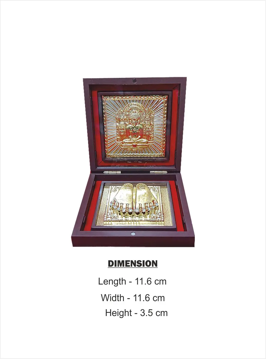 Aadheshwar Dada Charan Paduka Gift With Box