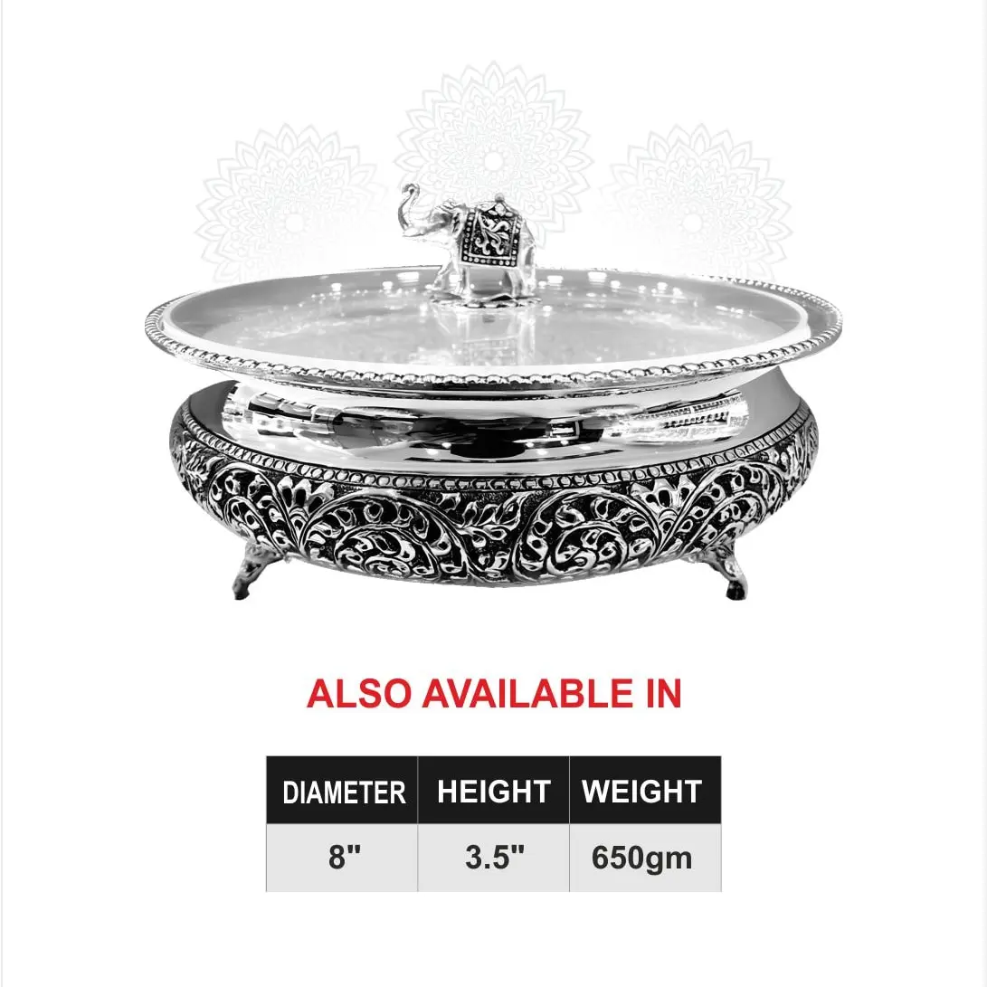 Elephant Dish Bowl Silver Idol