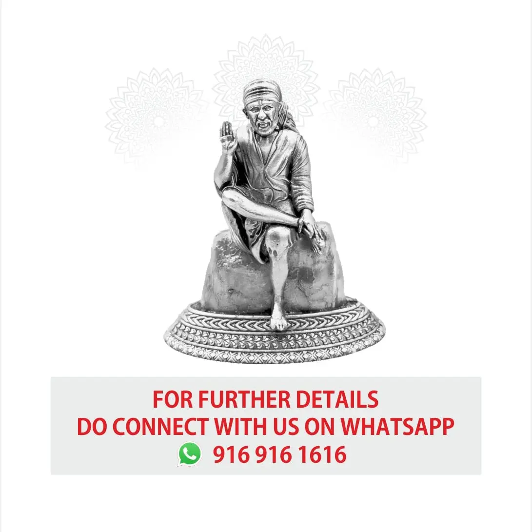 Sai Baba Silver Idol