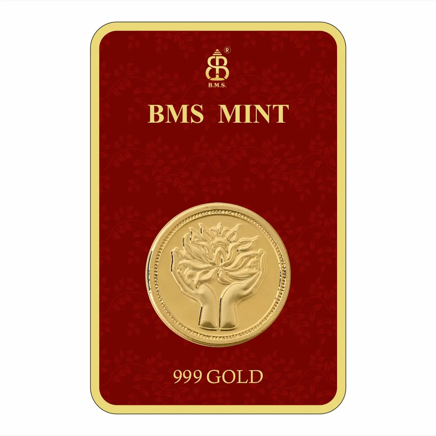 200 Mg Gold Coin Hasthakamal Square Packing