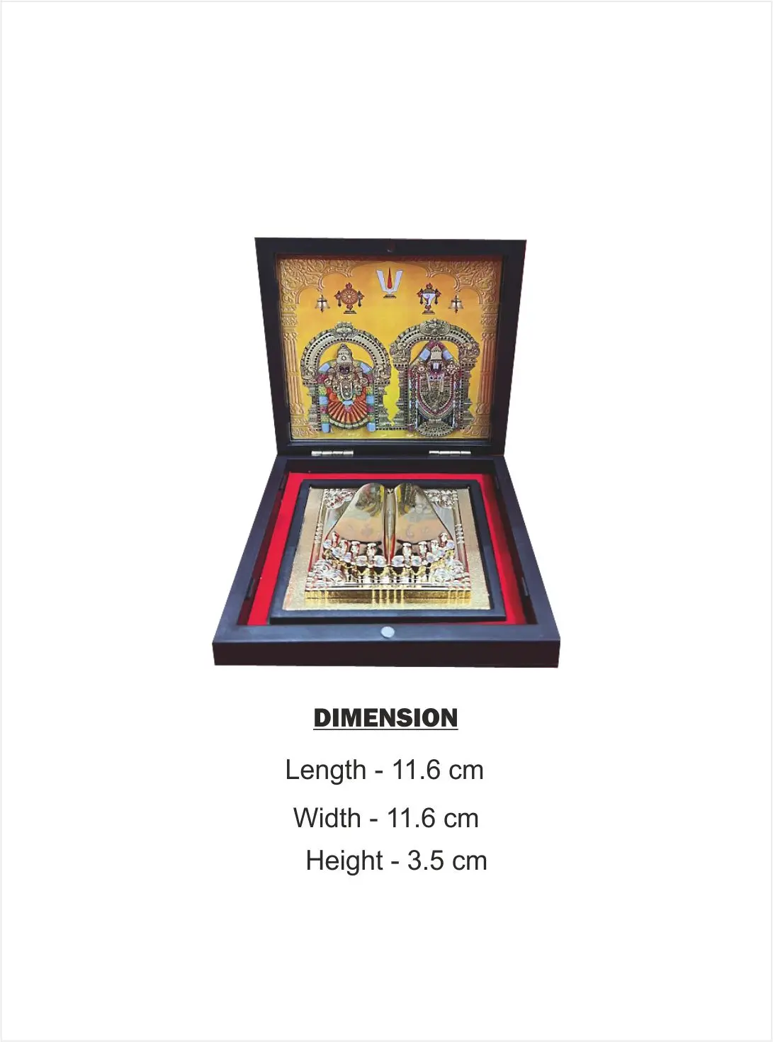 Venketeshwara Charan Paduka Gift With Box