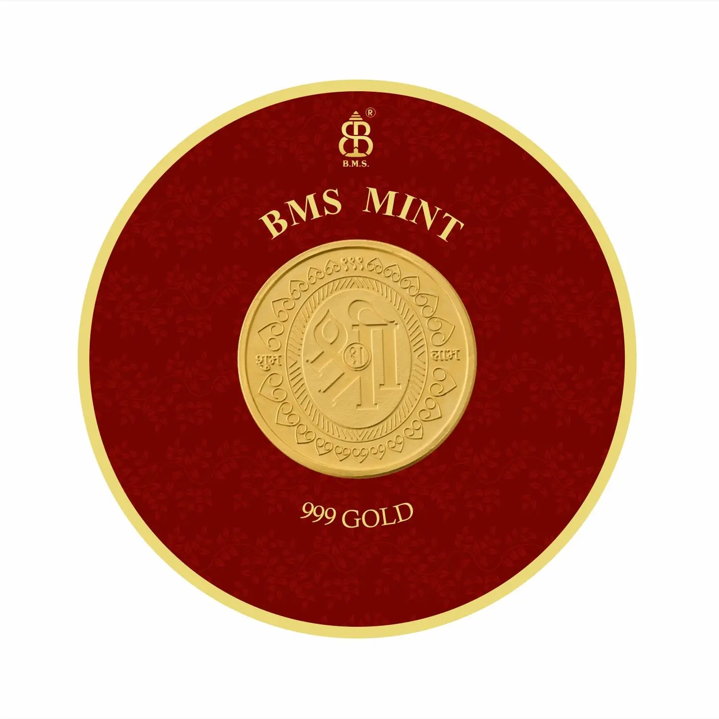 200 Mg Gold Coin Shree Round Packing