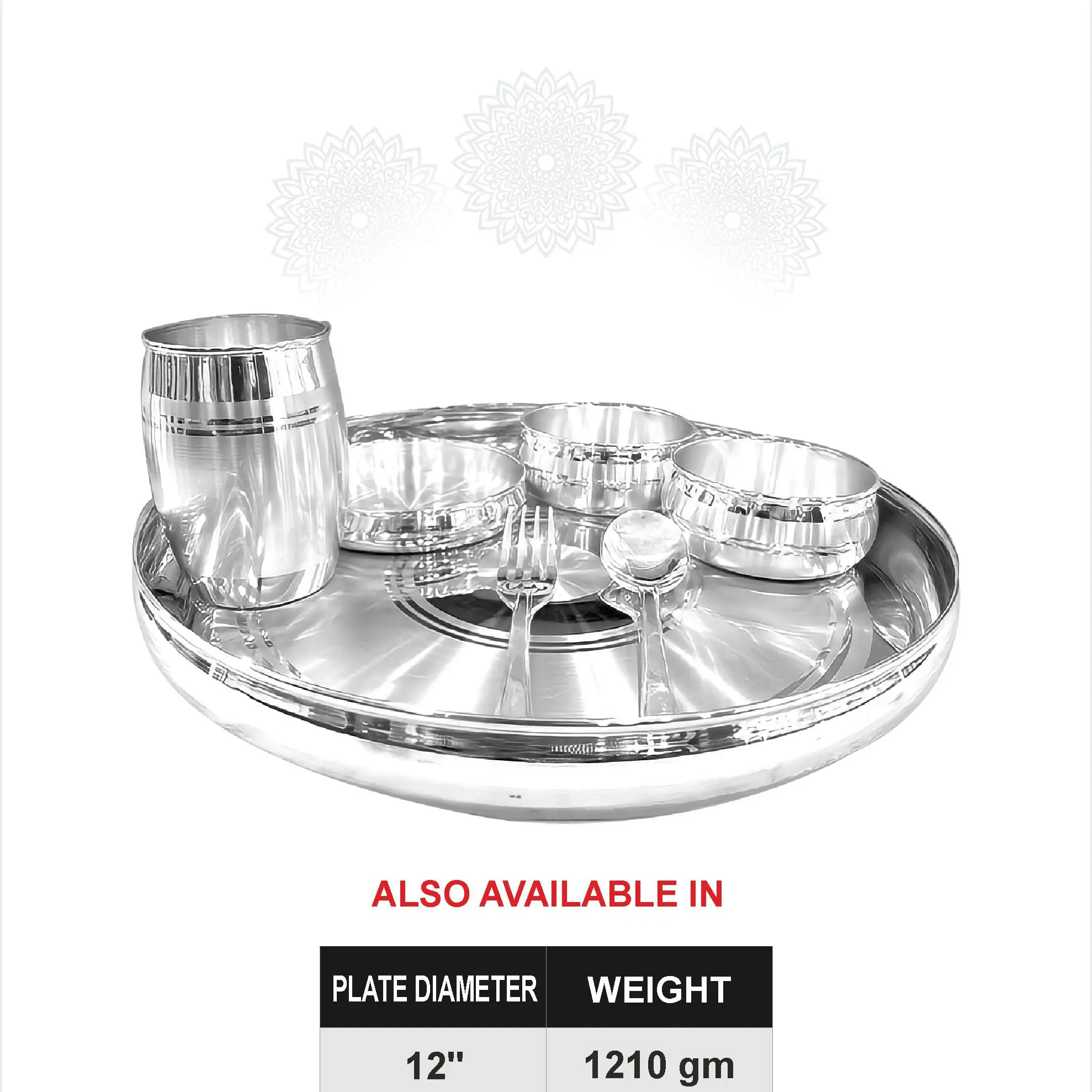 Thik Line Plain Dinner Set