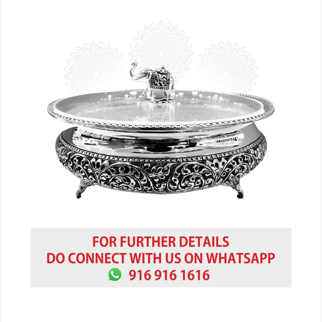 Elephant Dish Bowl Silver Idol