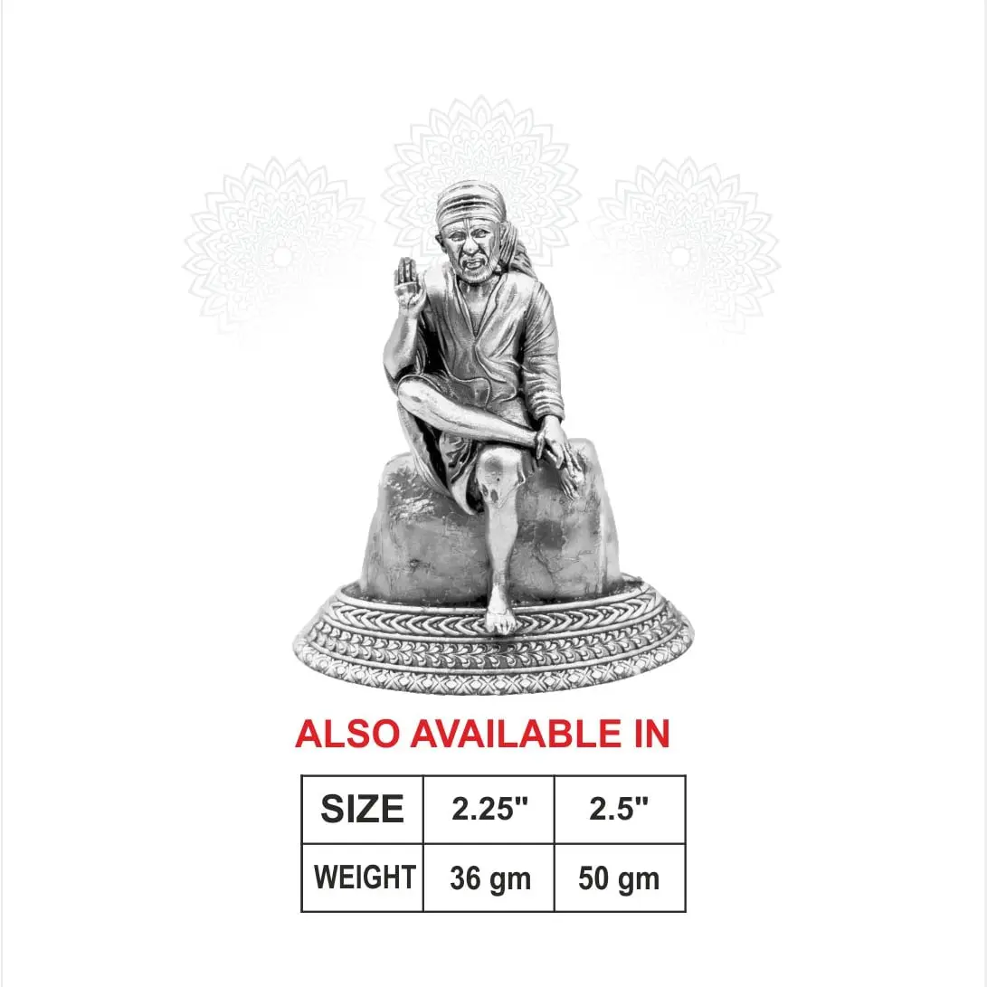 Sai Baba Silver Idol