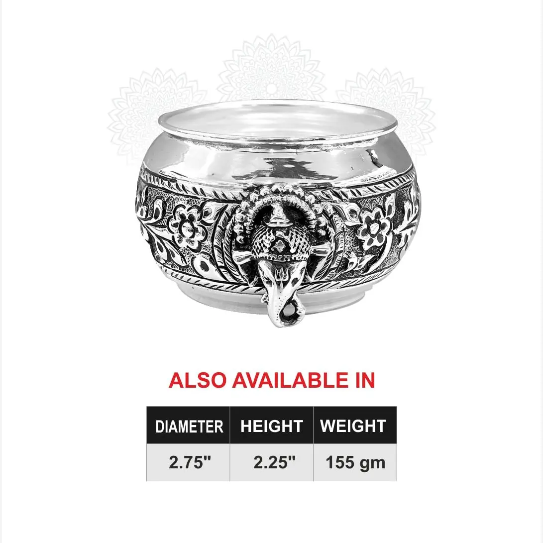 Ganesh Bowl Silver Idol