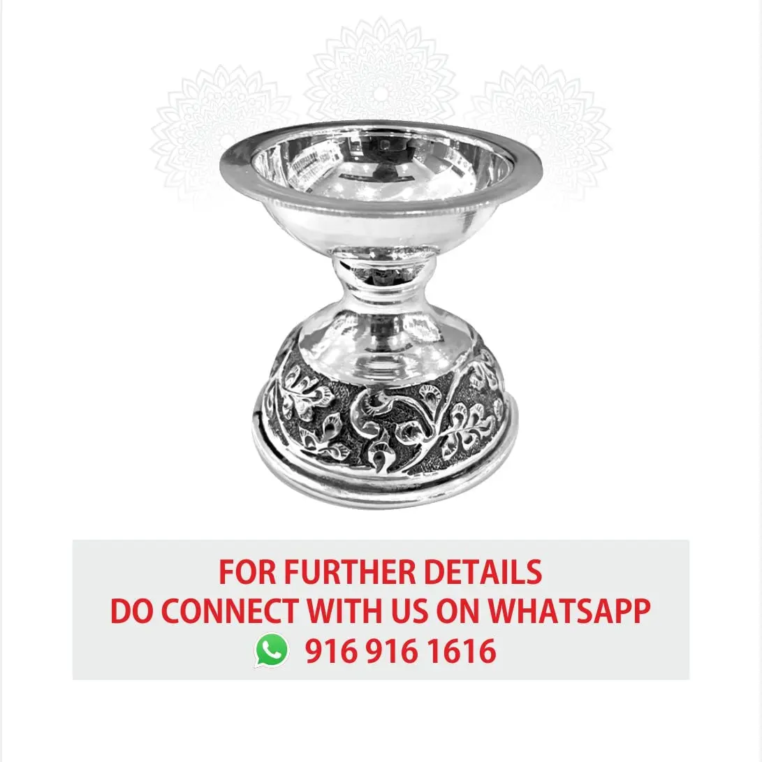 Round Oxidise Diya