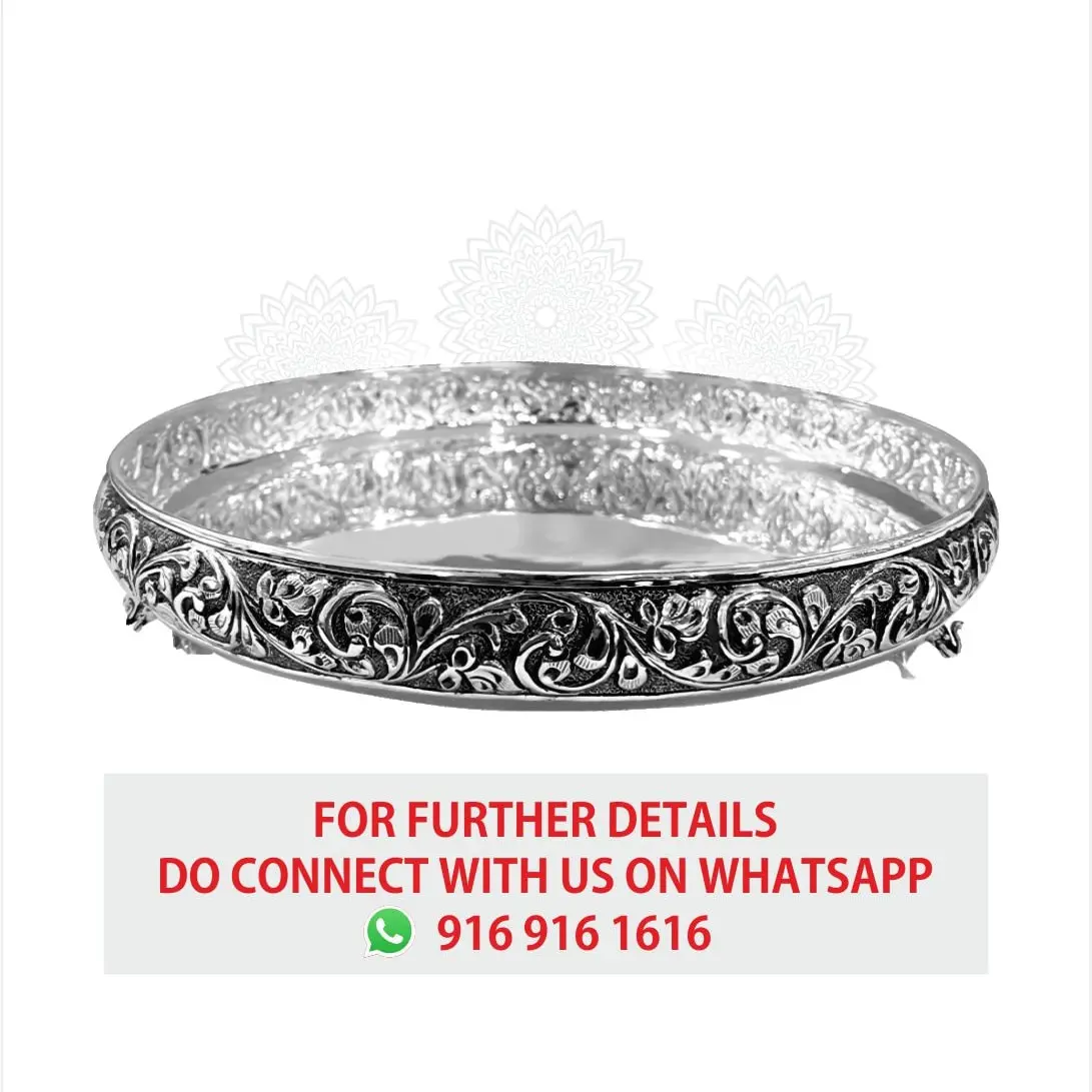 Nakash Pooja Plat With Elephant Leg