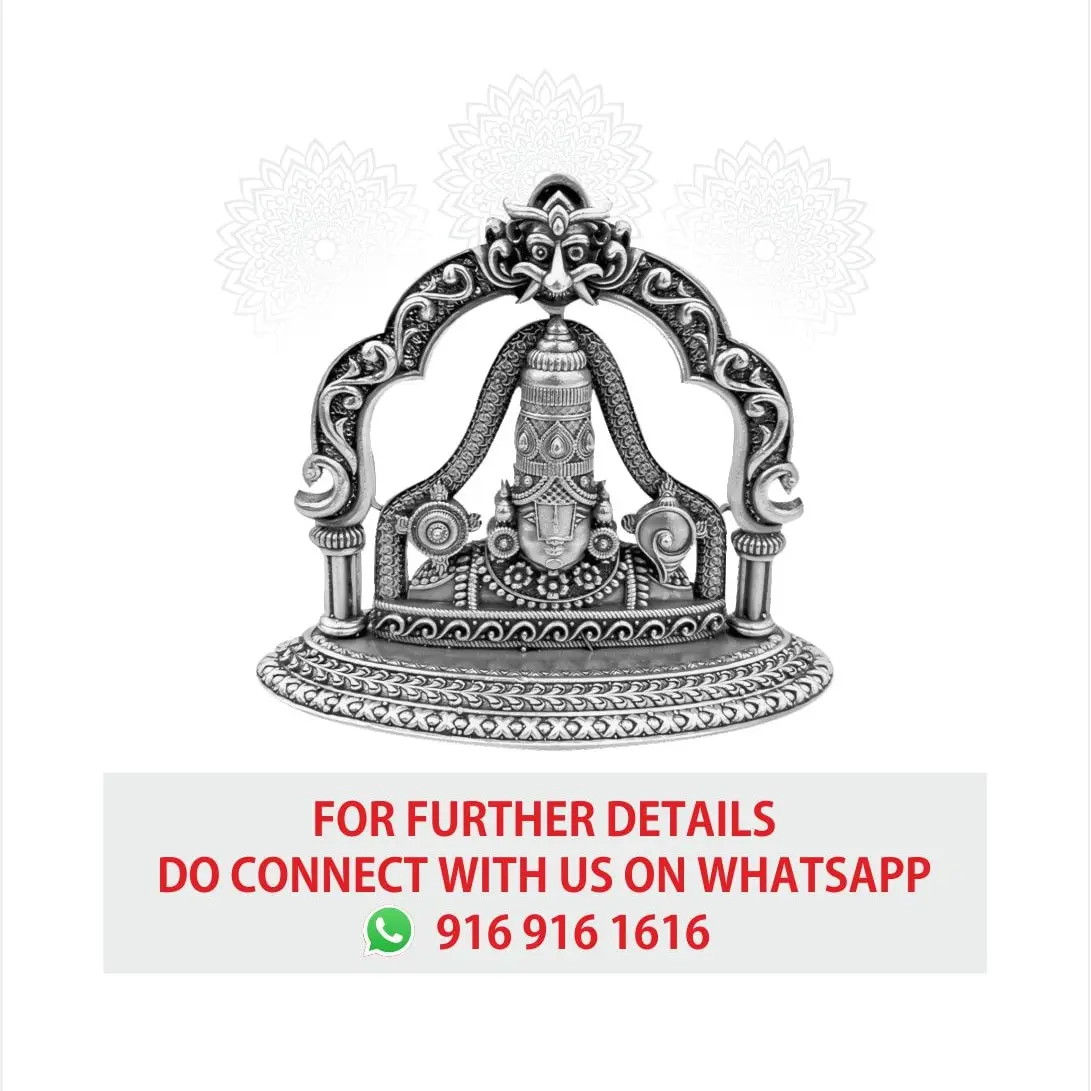 2 D Half Tirupati Arch Silver Idol