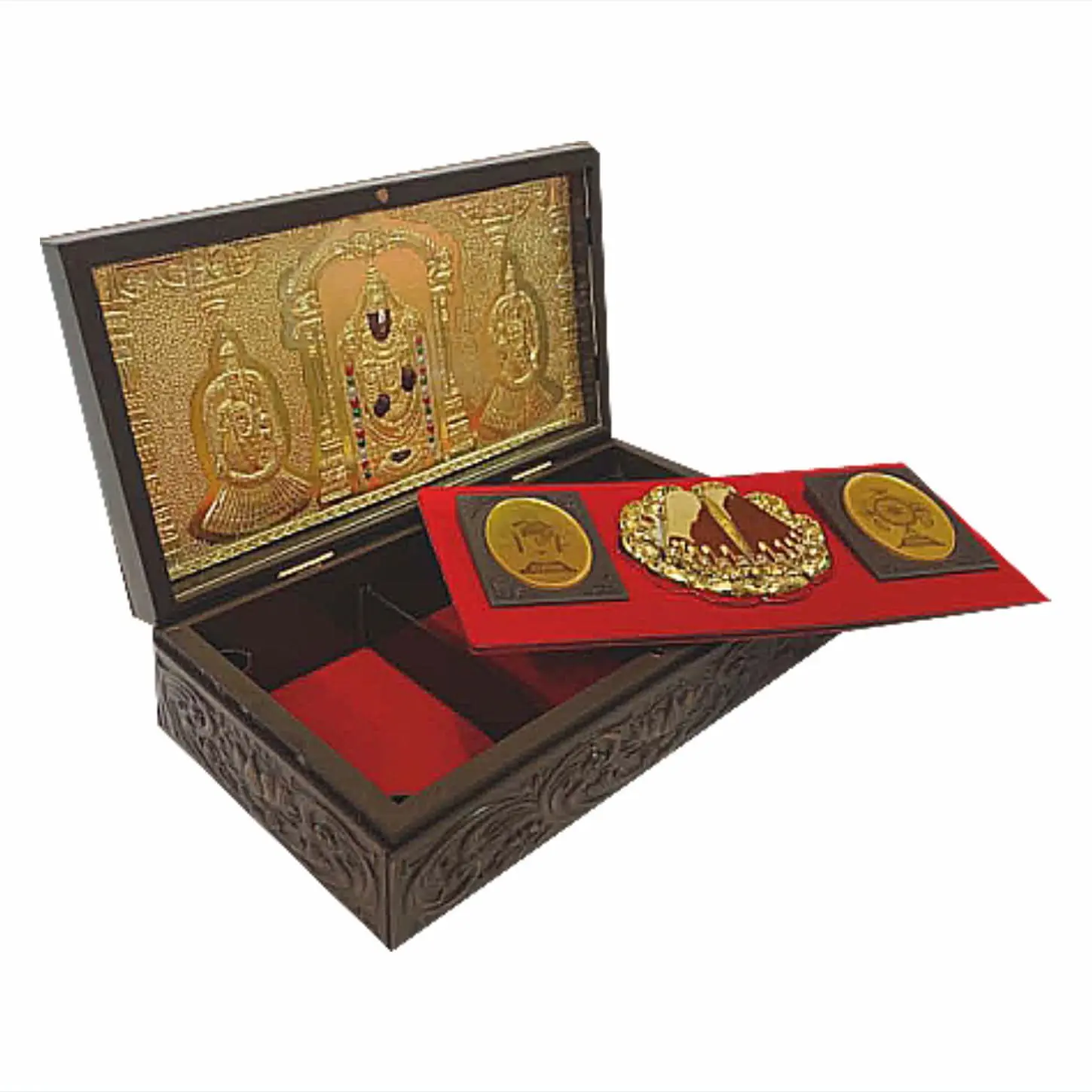 Corporate Tirupati Balaji Charan Paduka Gift With Box
