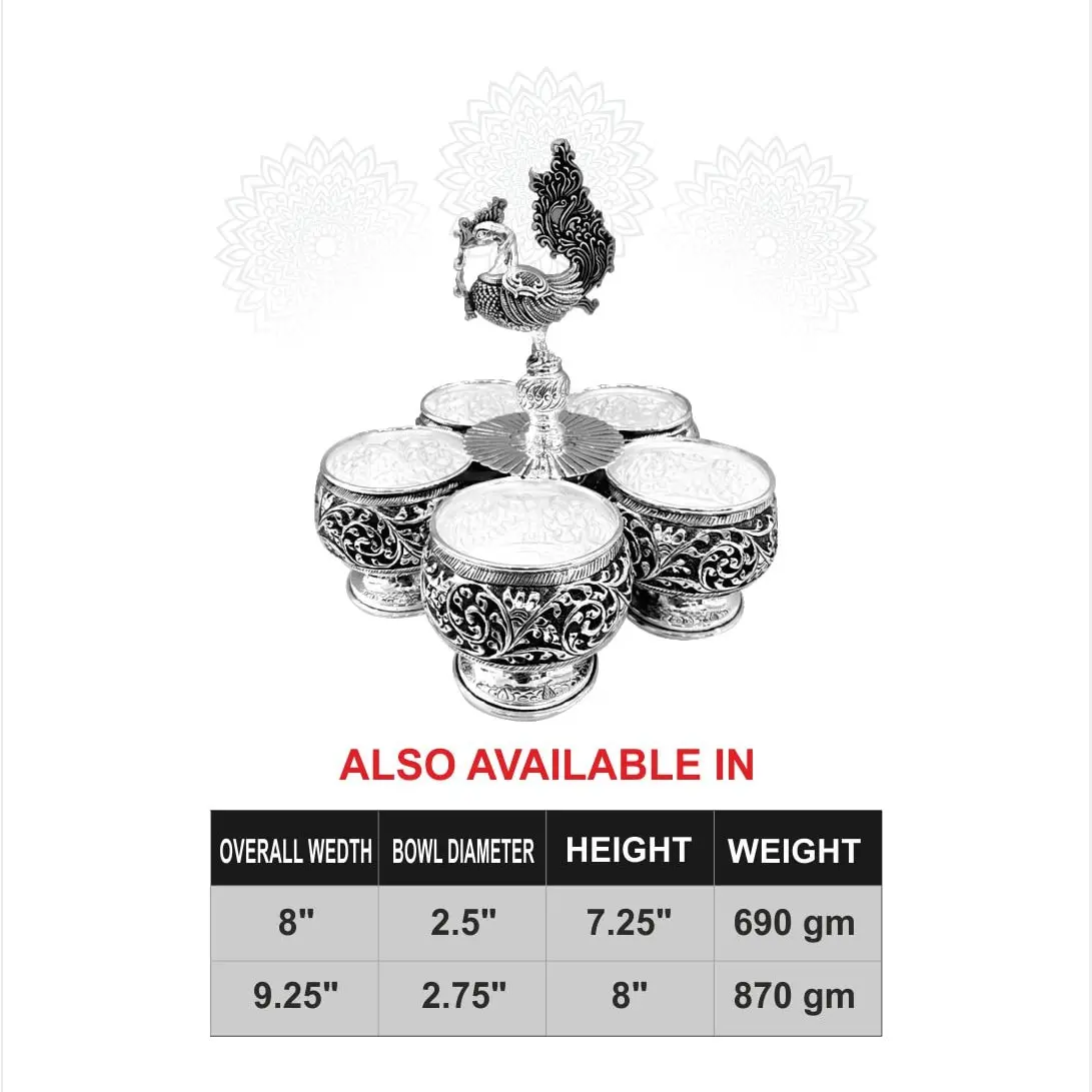 Nakash Panchpali 5 Bowl Silver Idol