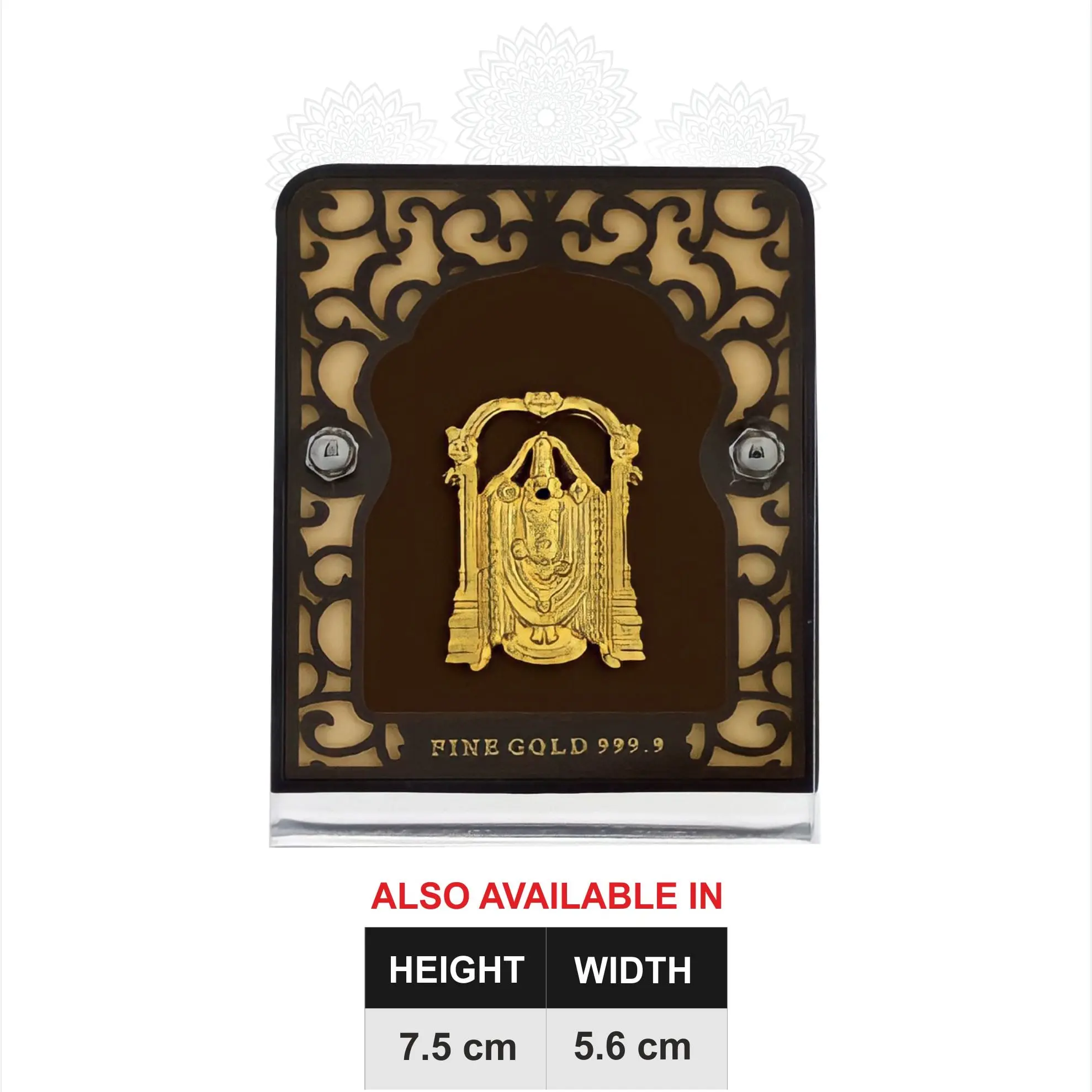 Balaji Small Gold Frame