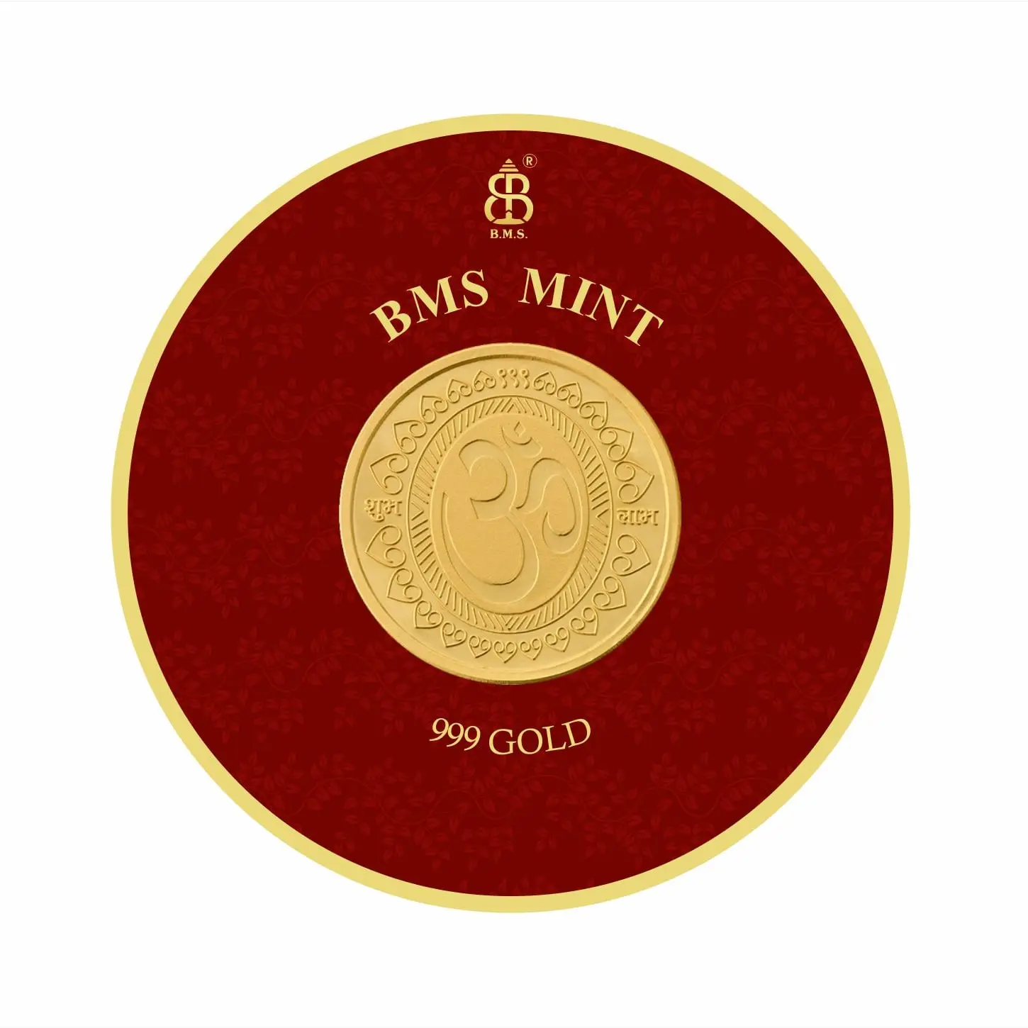 50 Mg Gold Coin Om Round Packing
