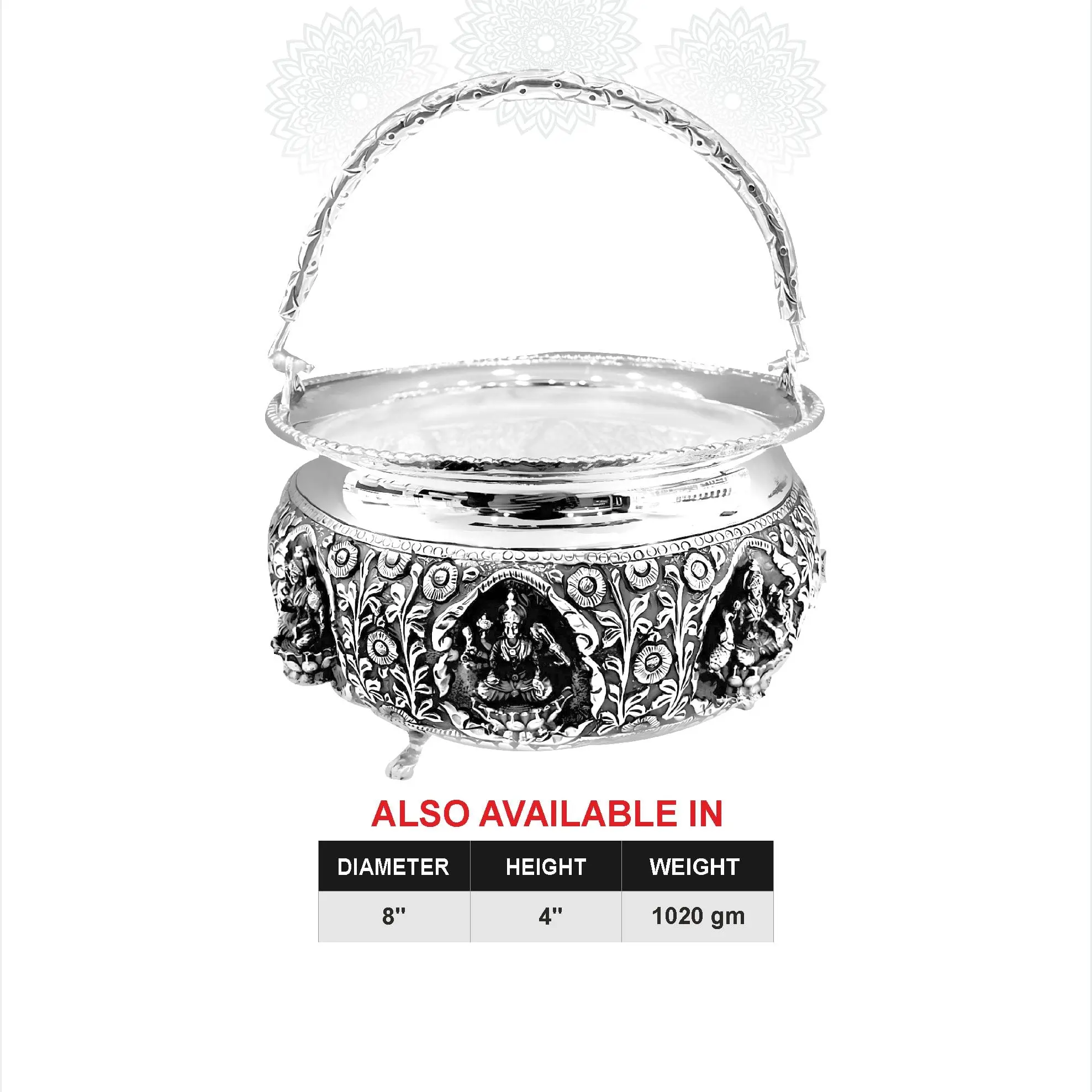 Astalakshmi Nakash Round Flower Baksket