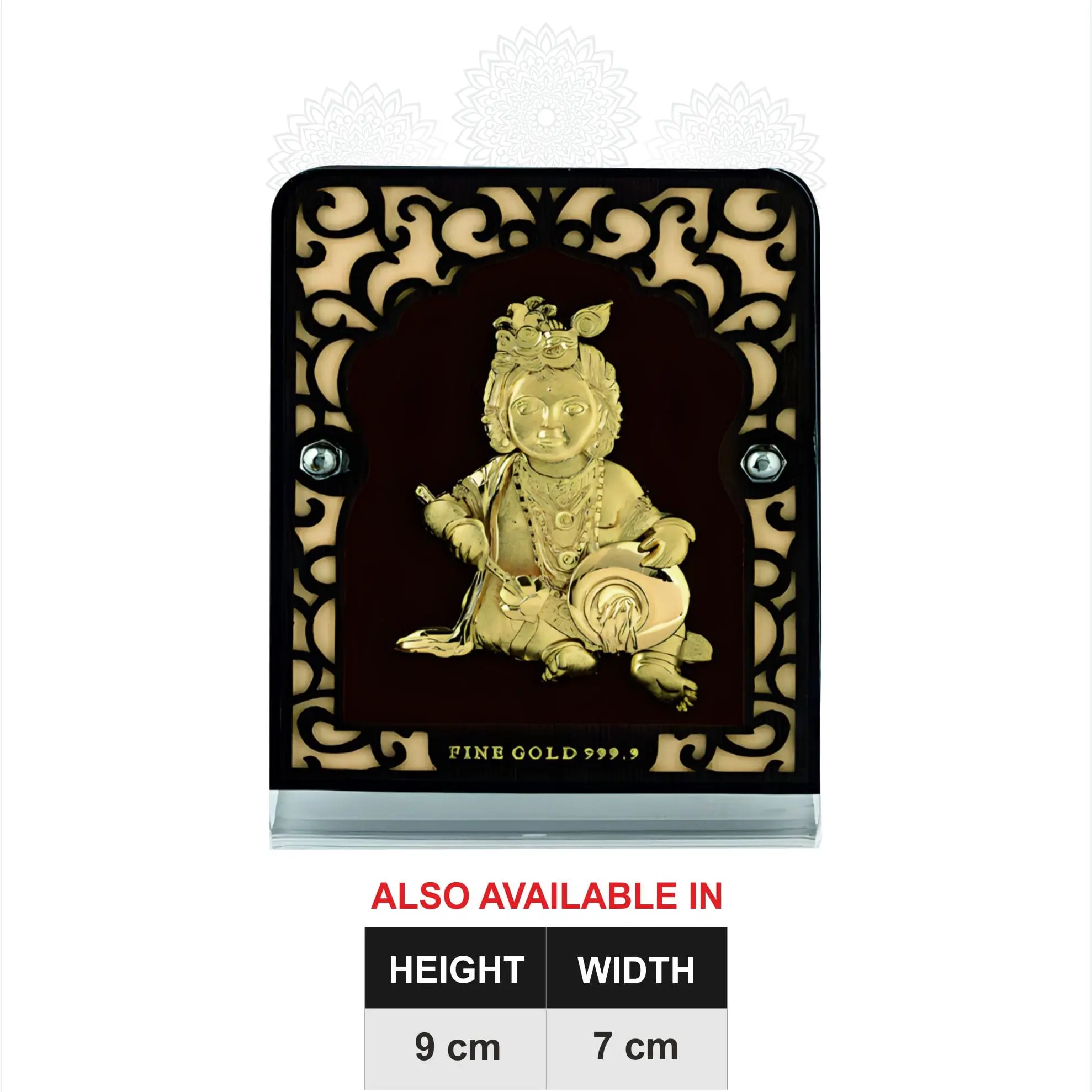 Small Krishna Gold Frame