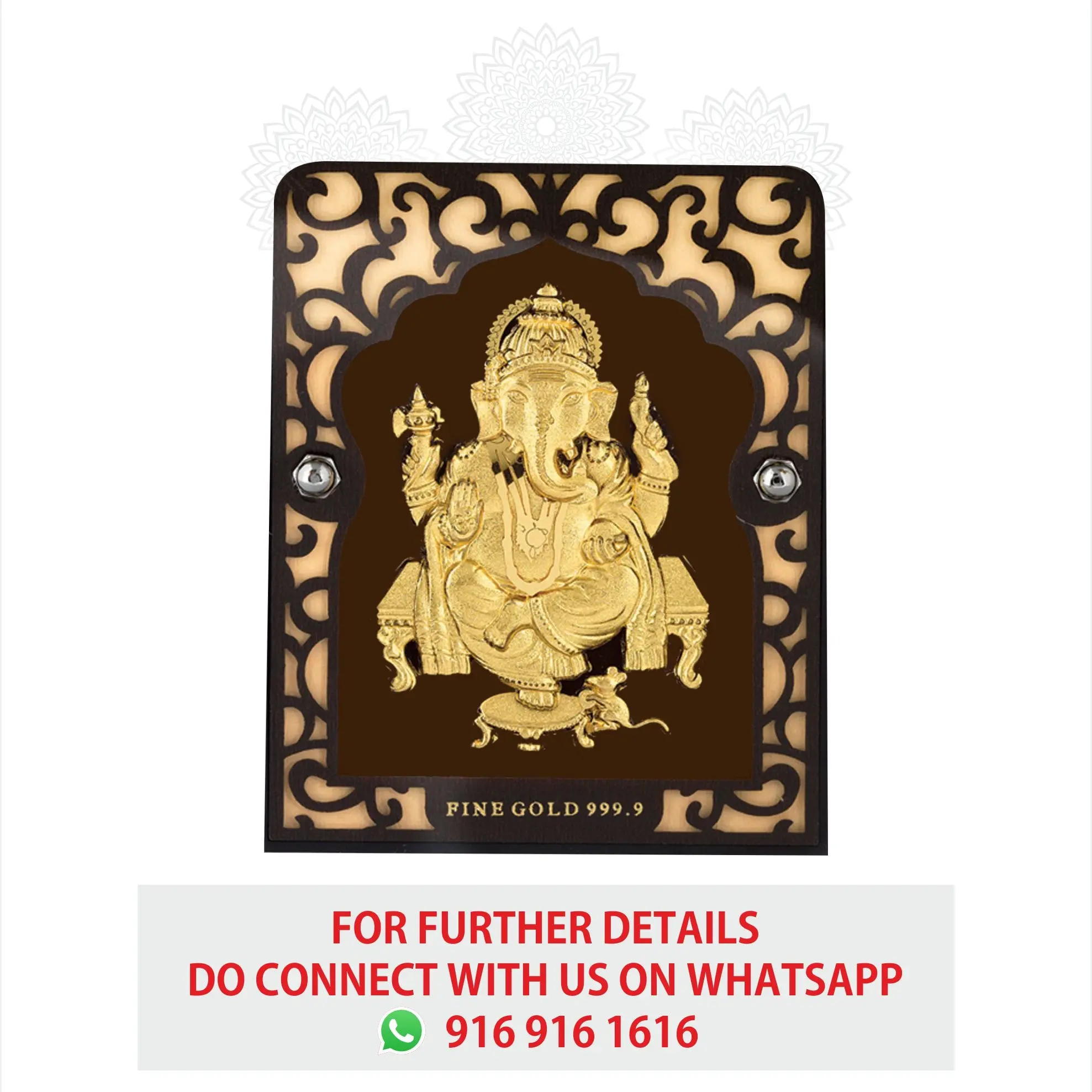 Ganesh Small Gold Frame