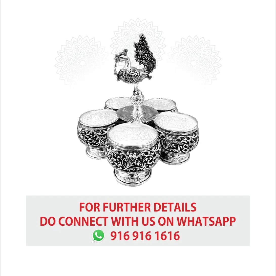 Nakash Panchpali 5 Bowl Silver Idol