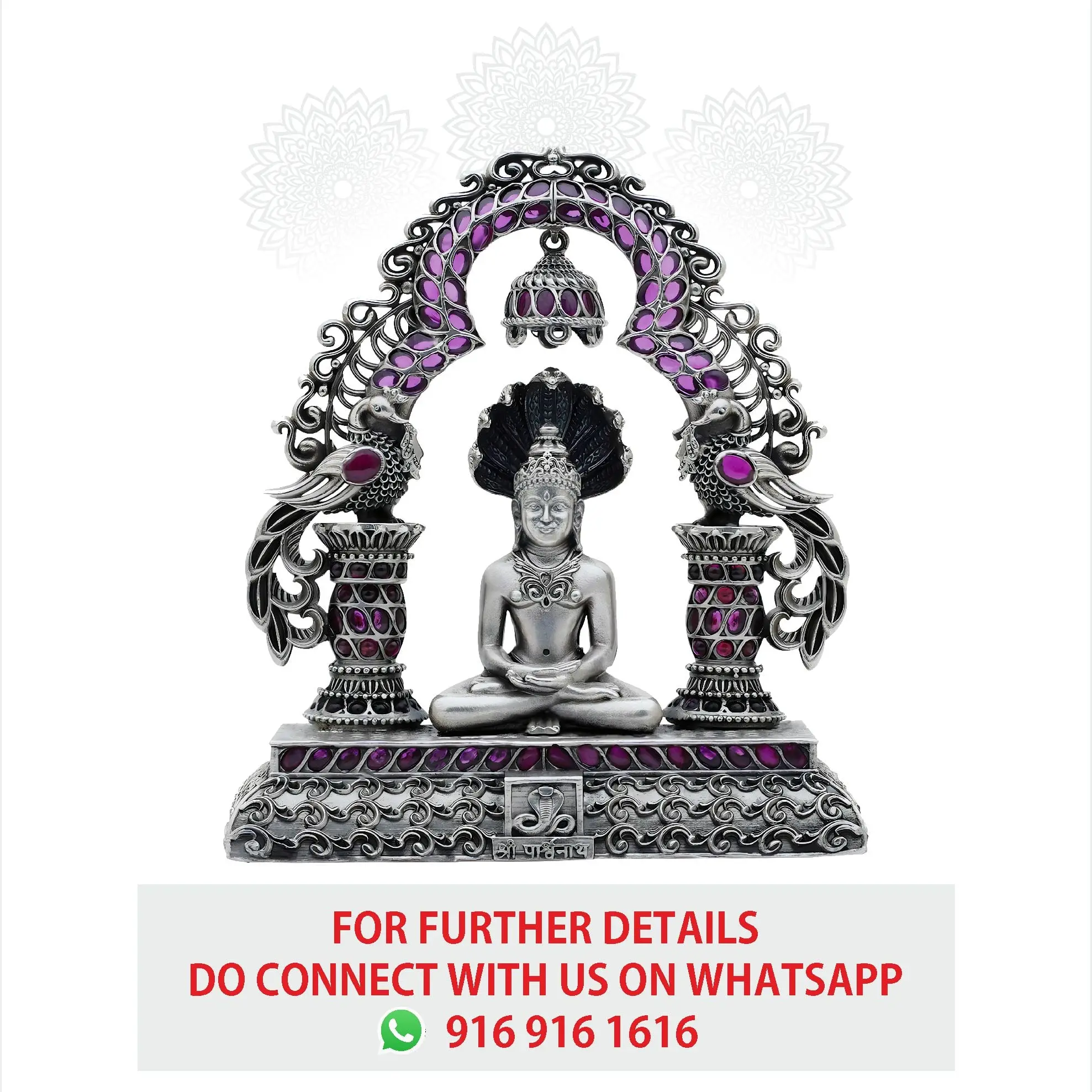 Arch Shankeshwara Parshwanatha With Rubby Stone