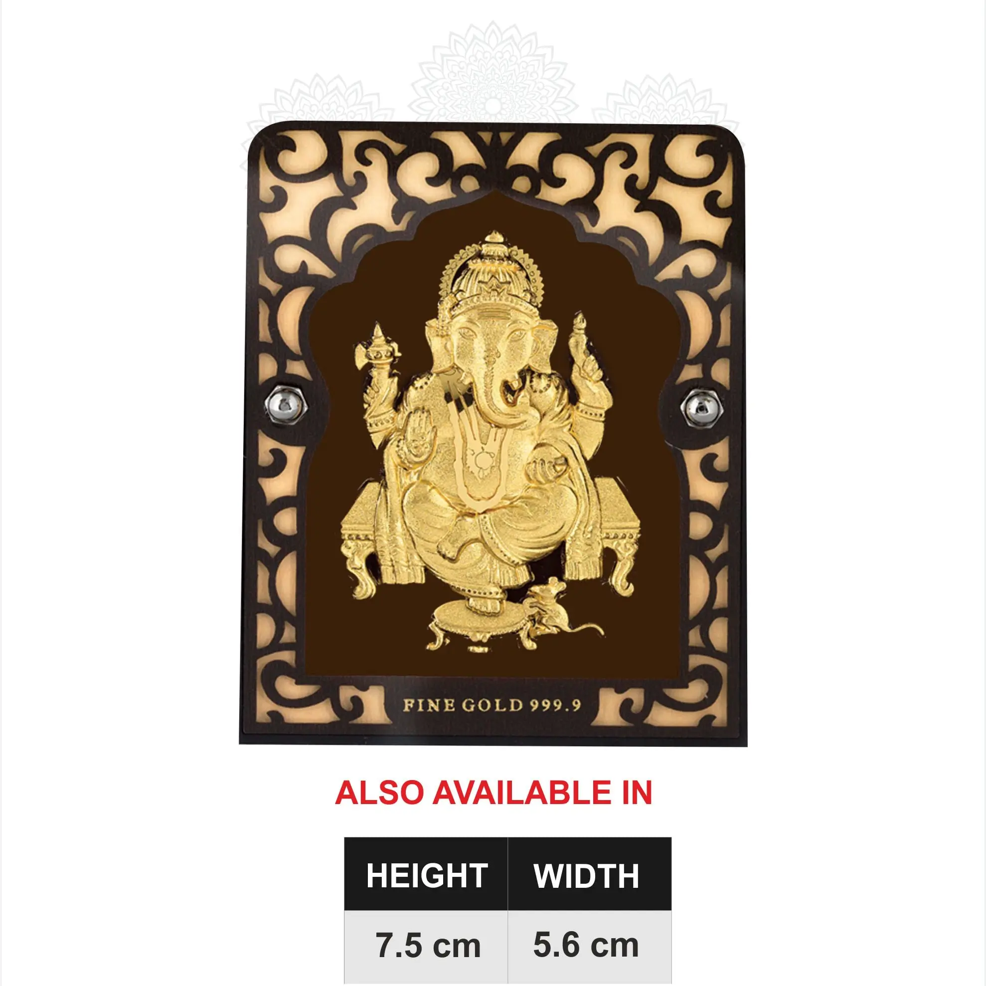 Ganesh Small Gold Frame