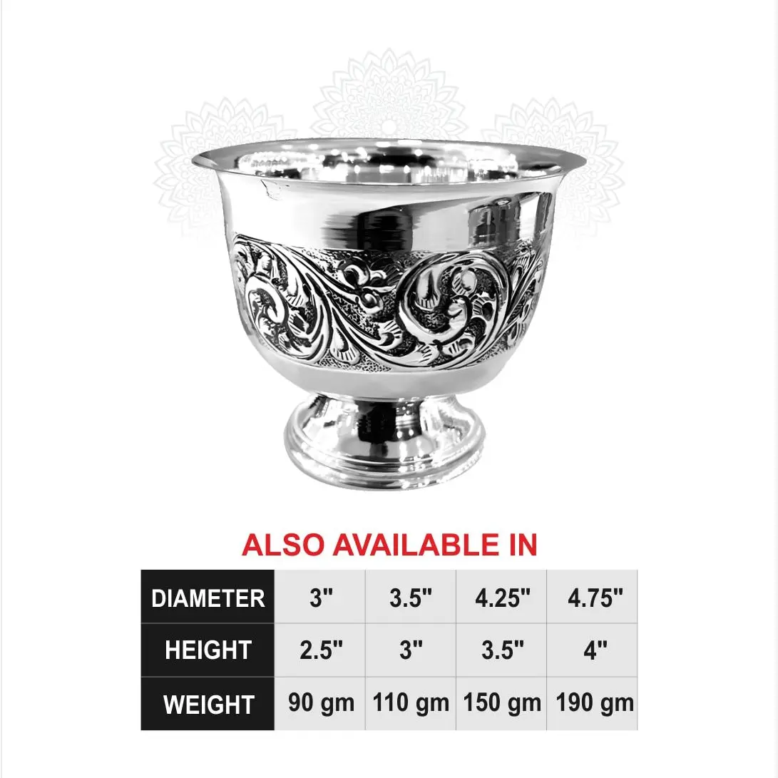 Padam Oxidise Cup Bowl Silver Idol