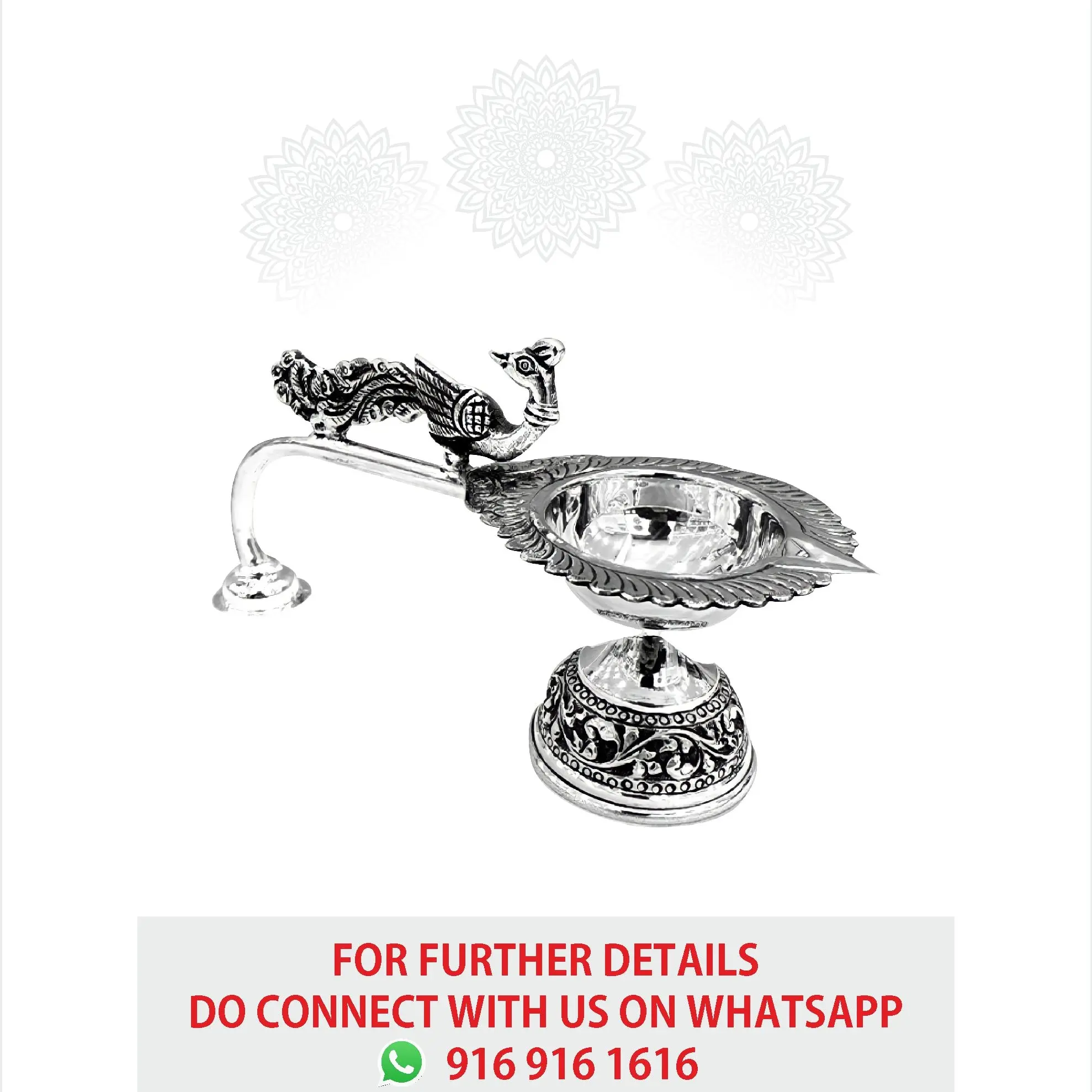 Peacock Nakash Round Aarti Stand