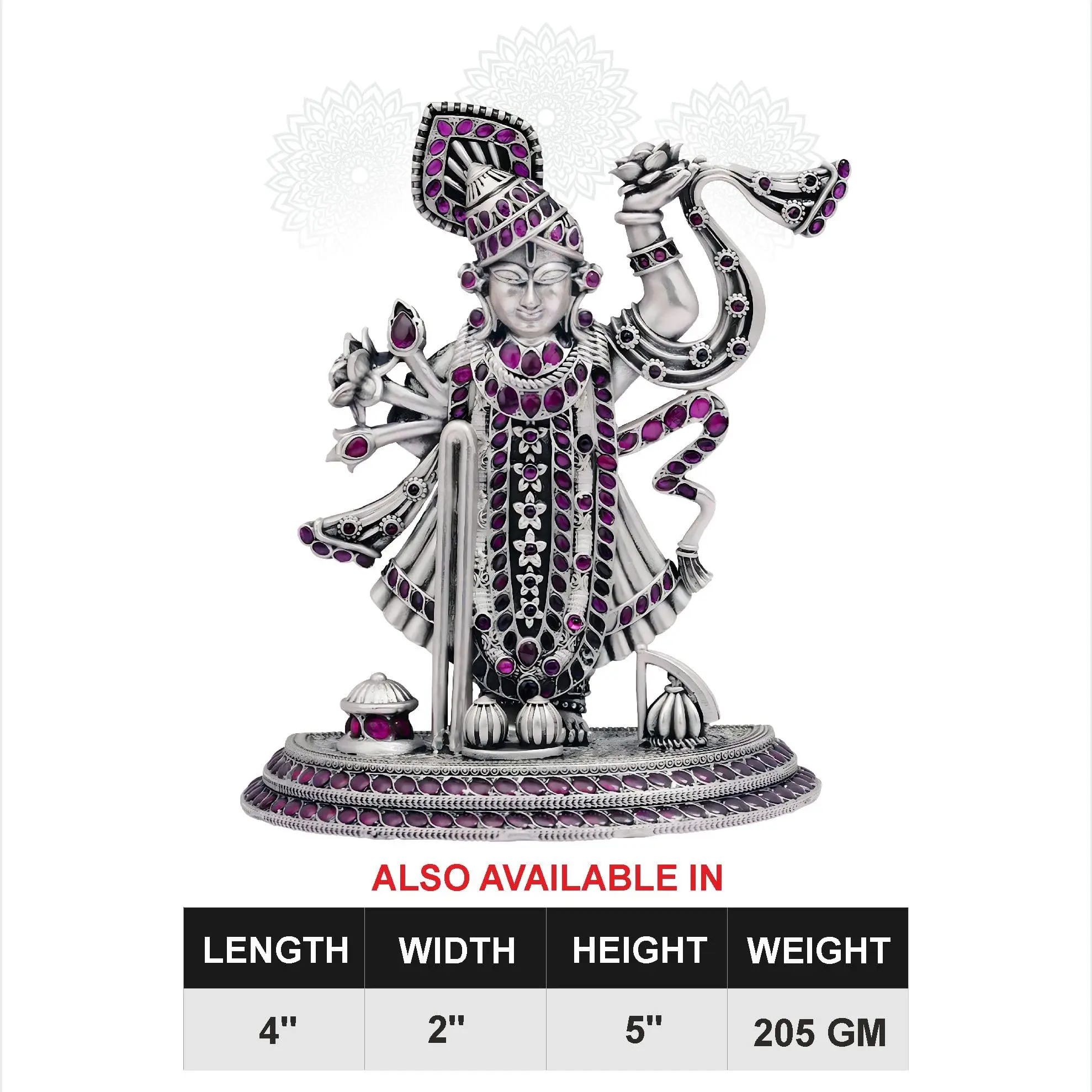 Srinathji With Ruby Stone