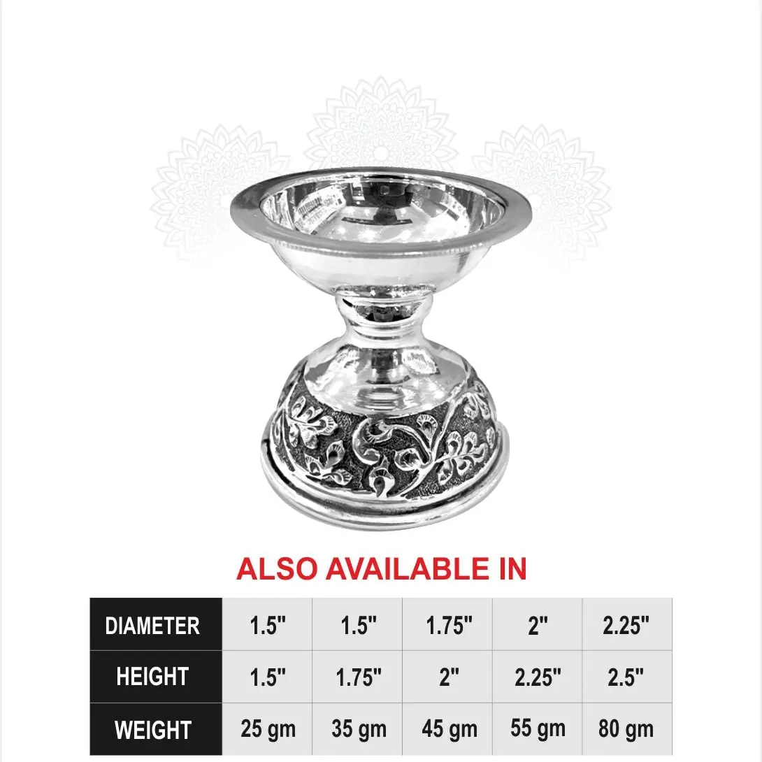 Round Oxidise Diya