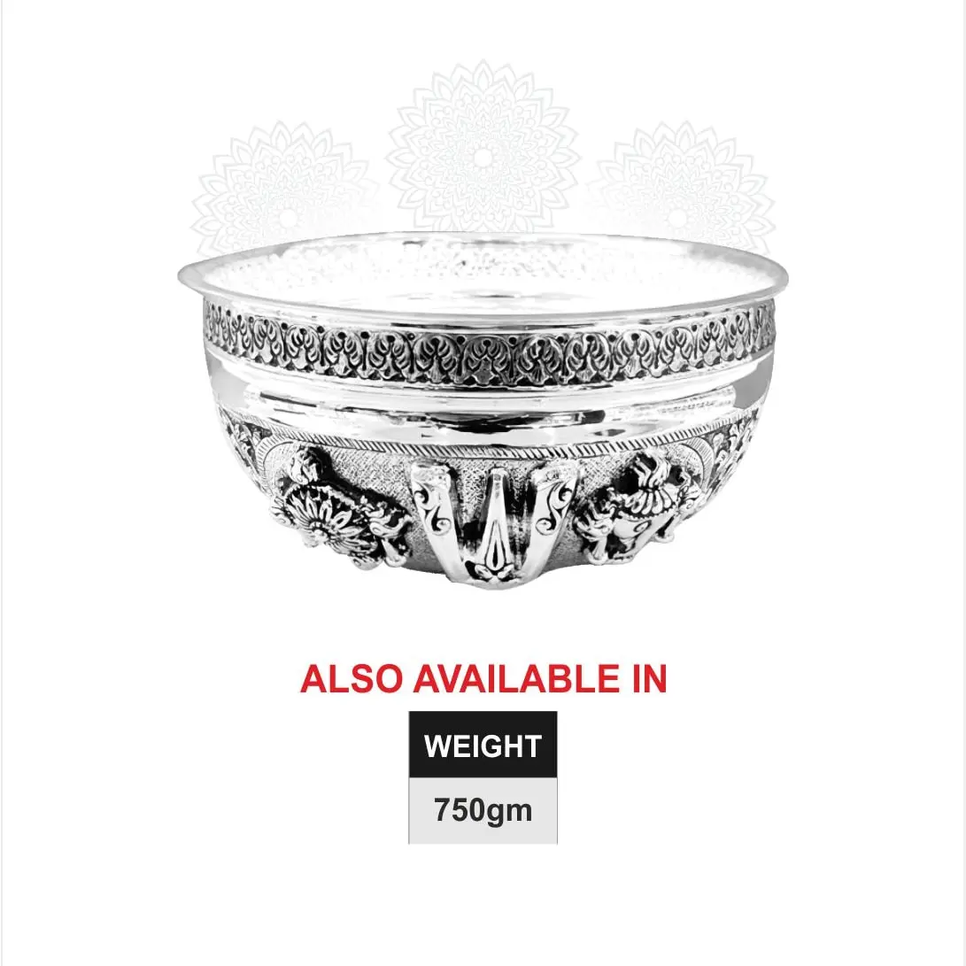 Chakra Shank Bowl Silver Idol