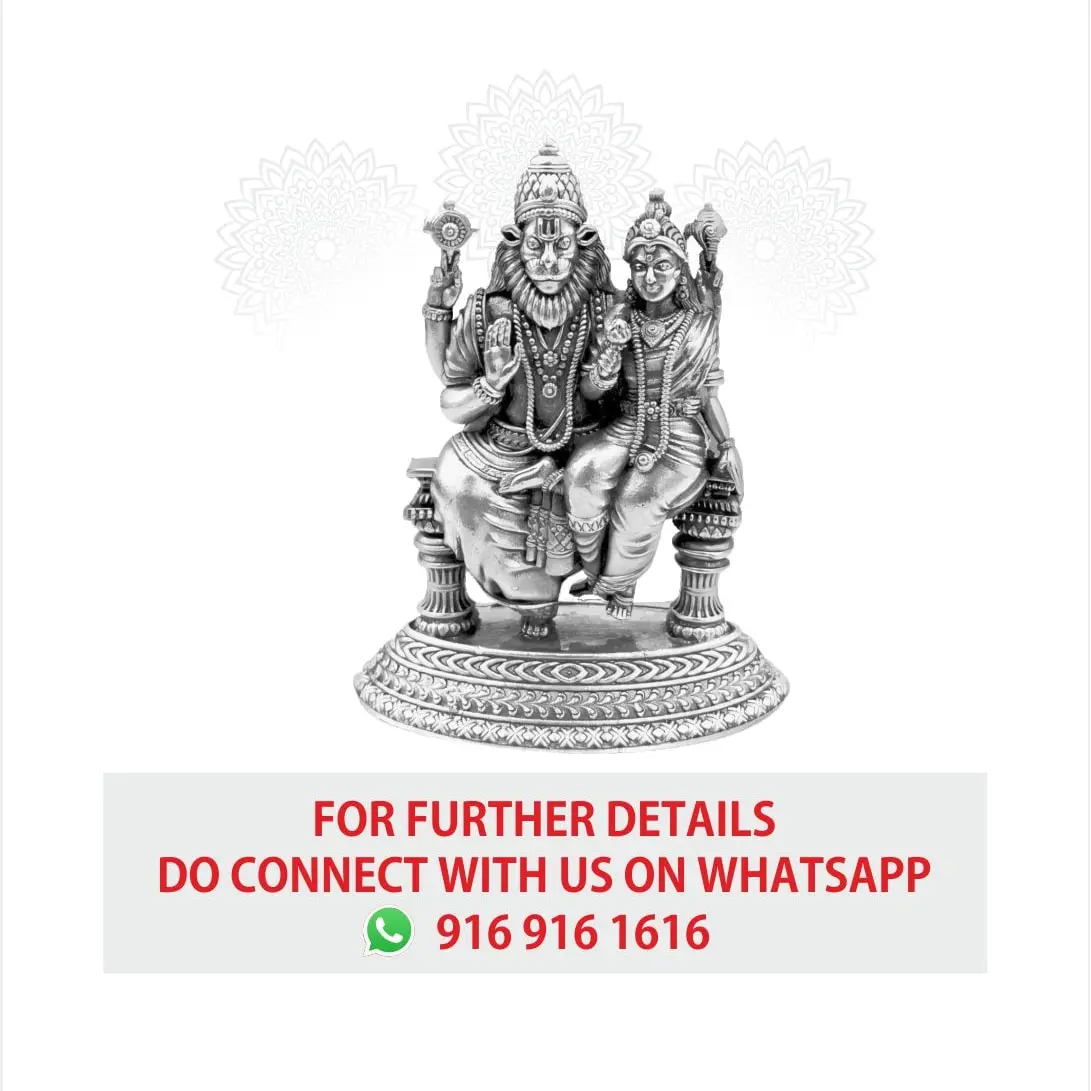2 D Lakshmi Narsimha Swamy Silver Idol