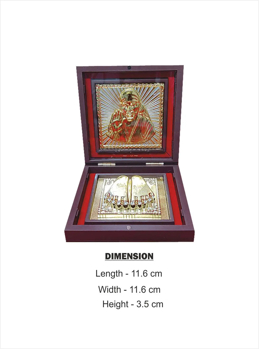 Sai Baba Charan Paduka Gift With Box