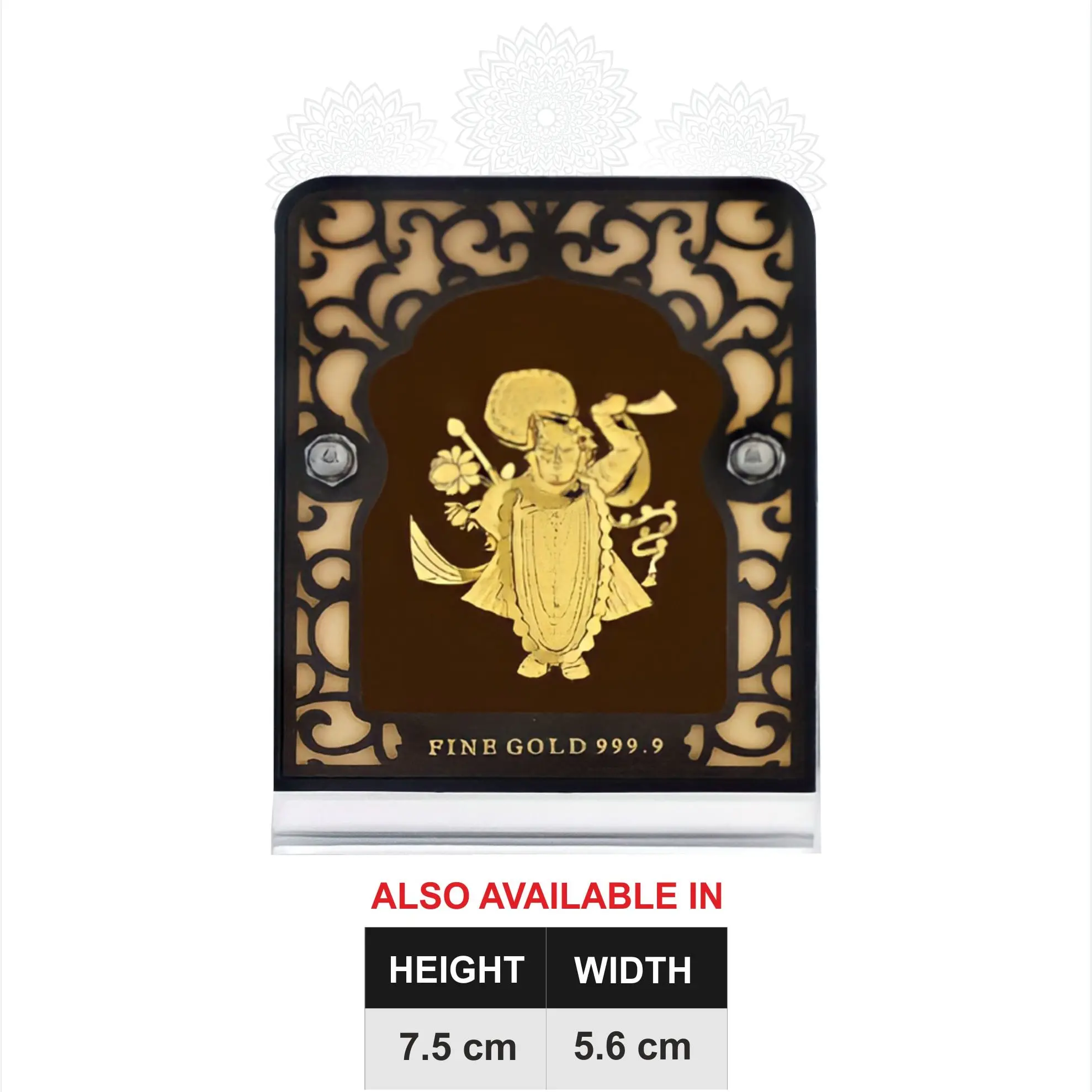 Shreenathji Small Gold Frame
