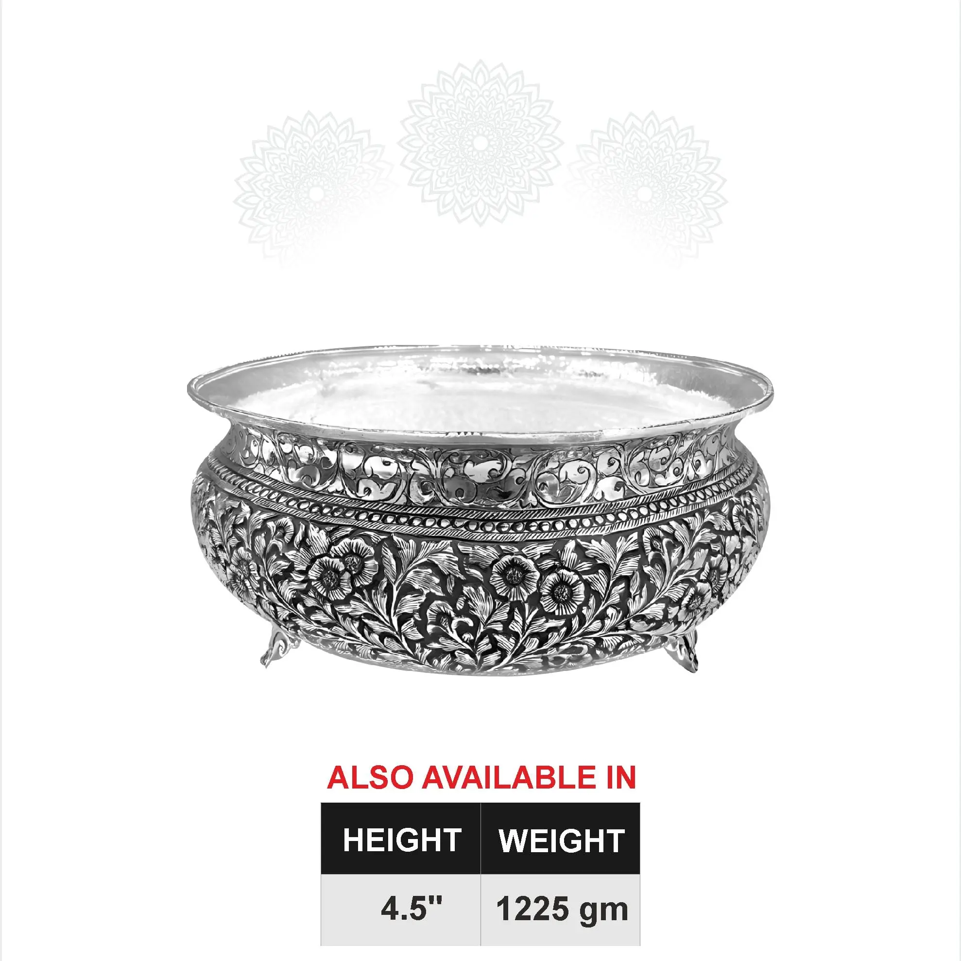 Round Flower Leaf Nakash Urali