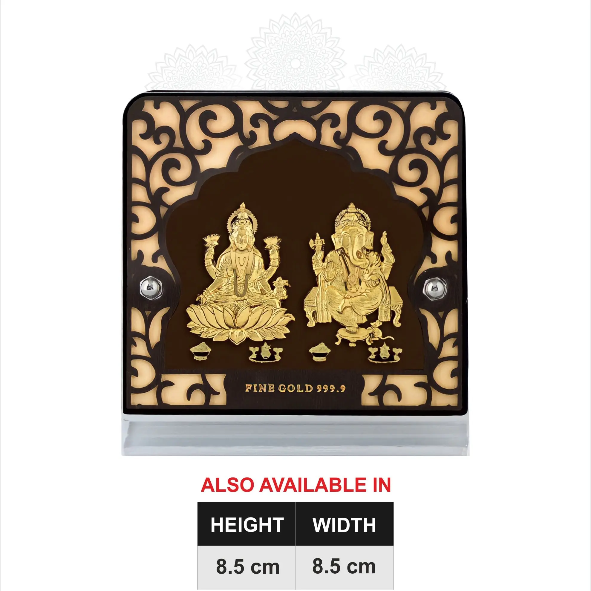 Lakshmi Ganesh Gold Frame