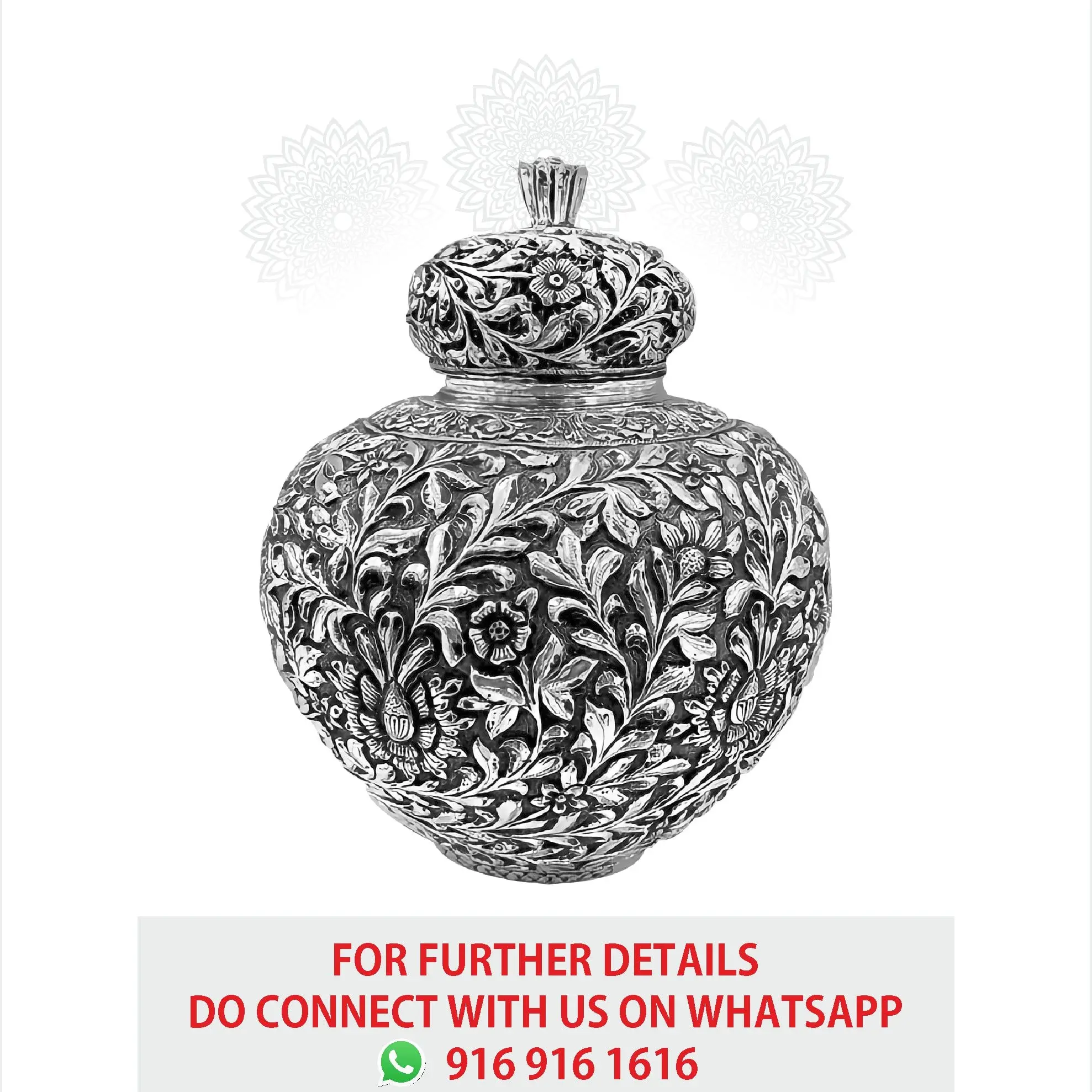 Round Nakash Flower Pot