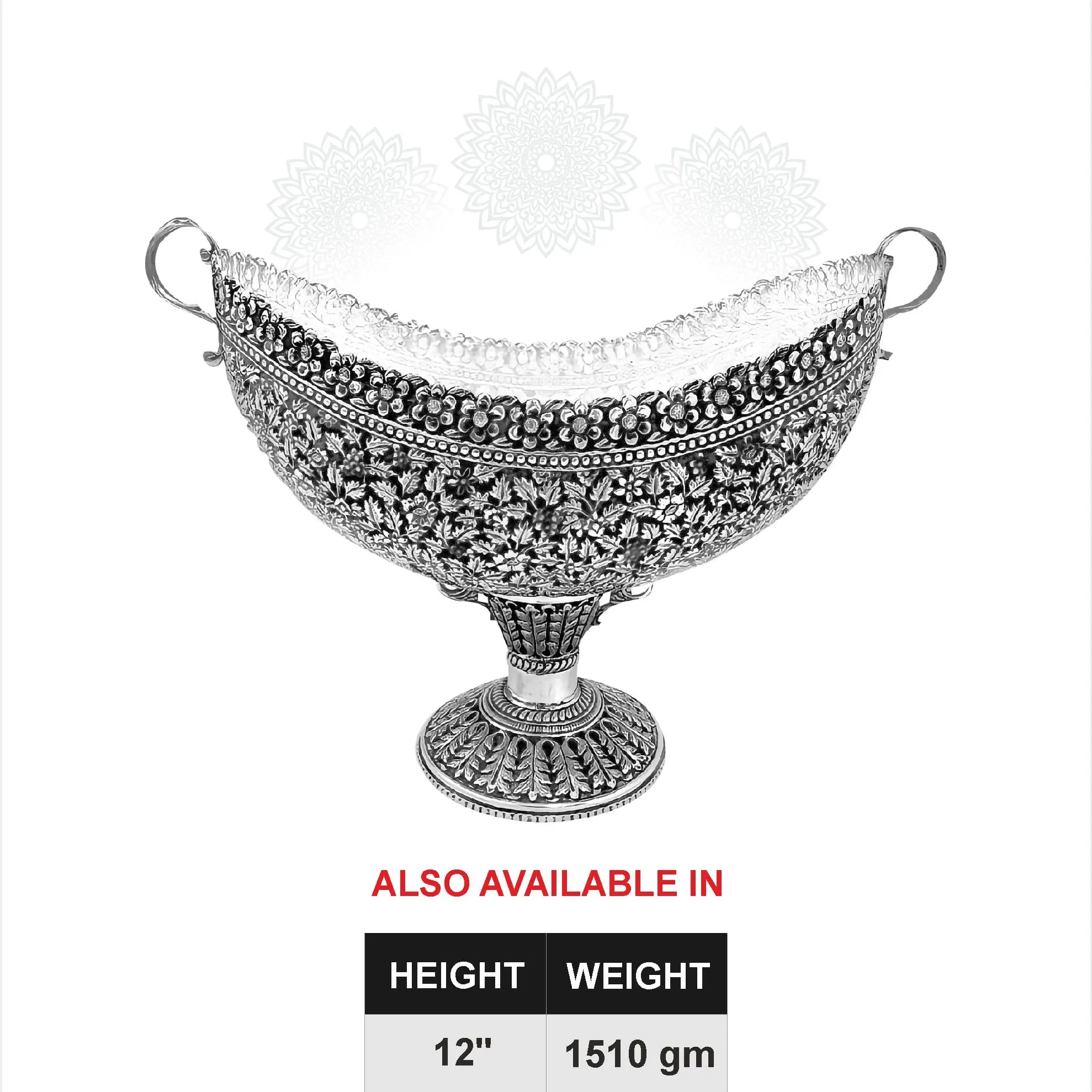 Flower Nakash With Stand Fruit Bowl