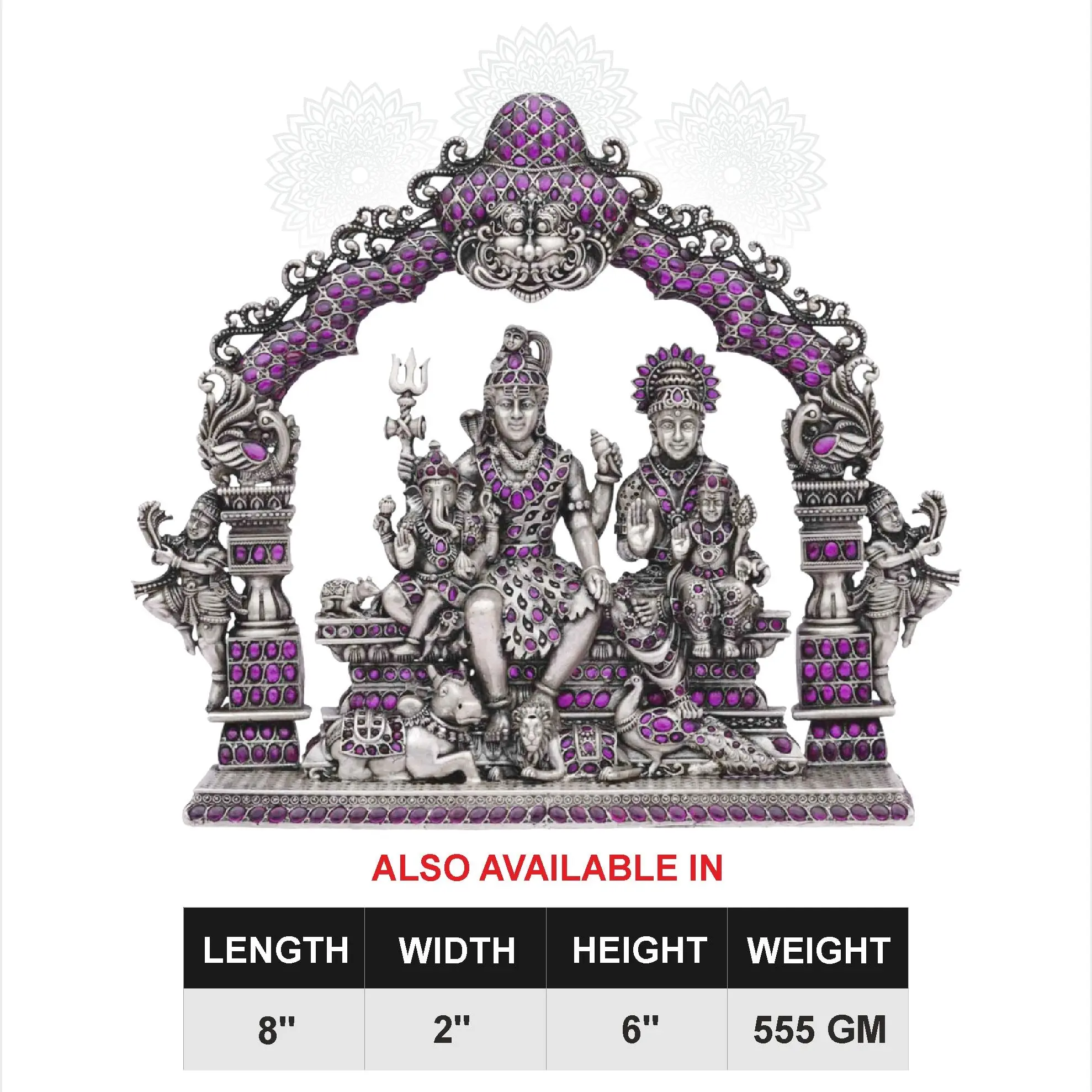 Shiv Parivar With Ruby Stone