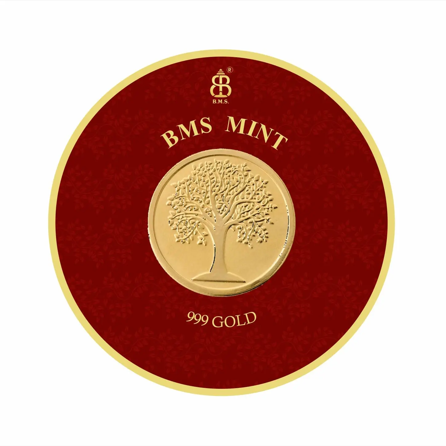 100 Mg Gold Coin Kalpavaraksha Round Packing