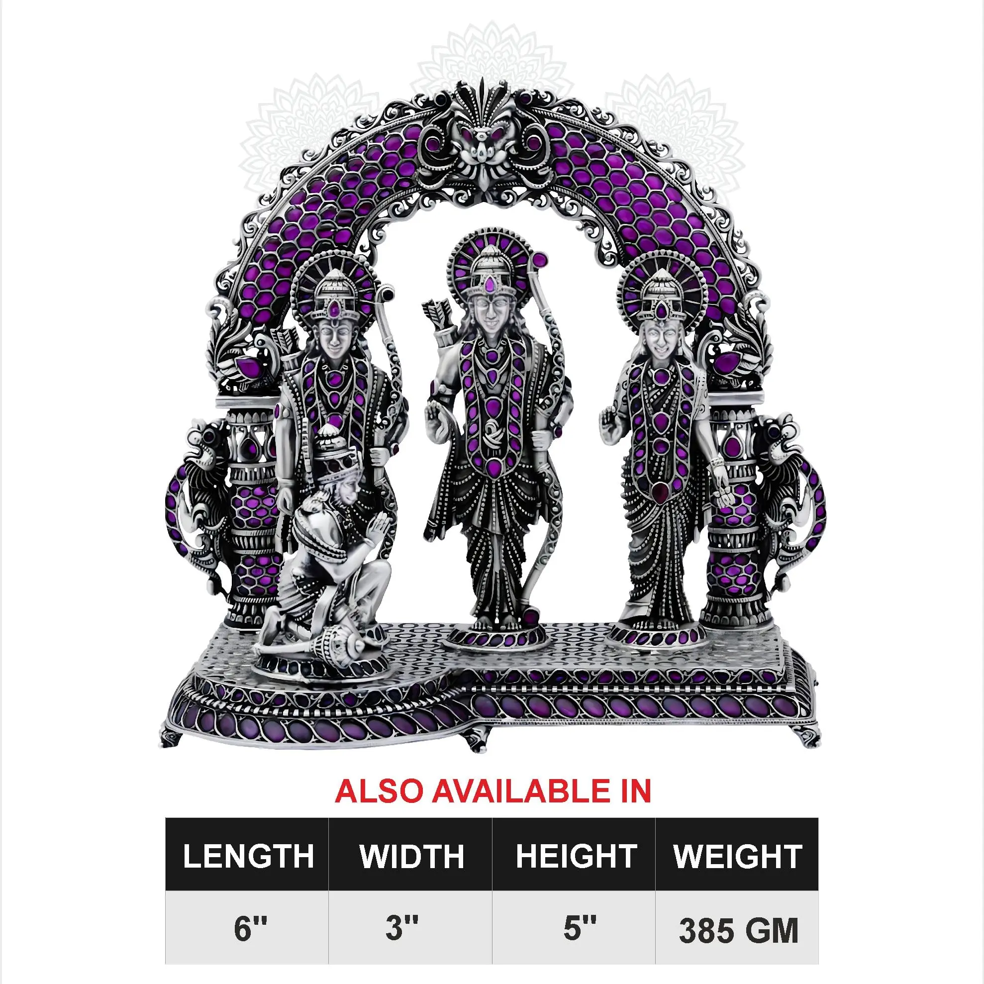 Arch Ram Darbar With Ruby Stone