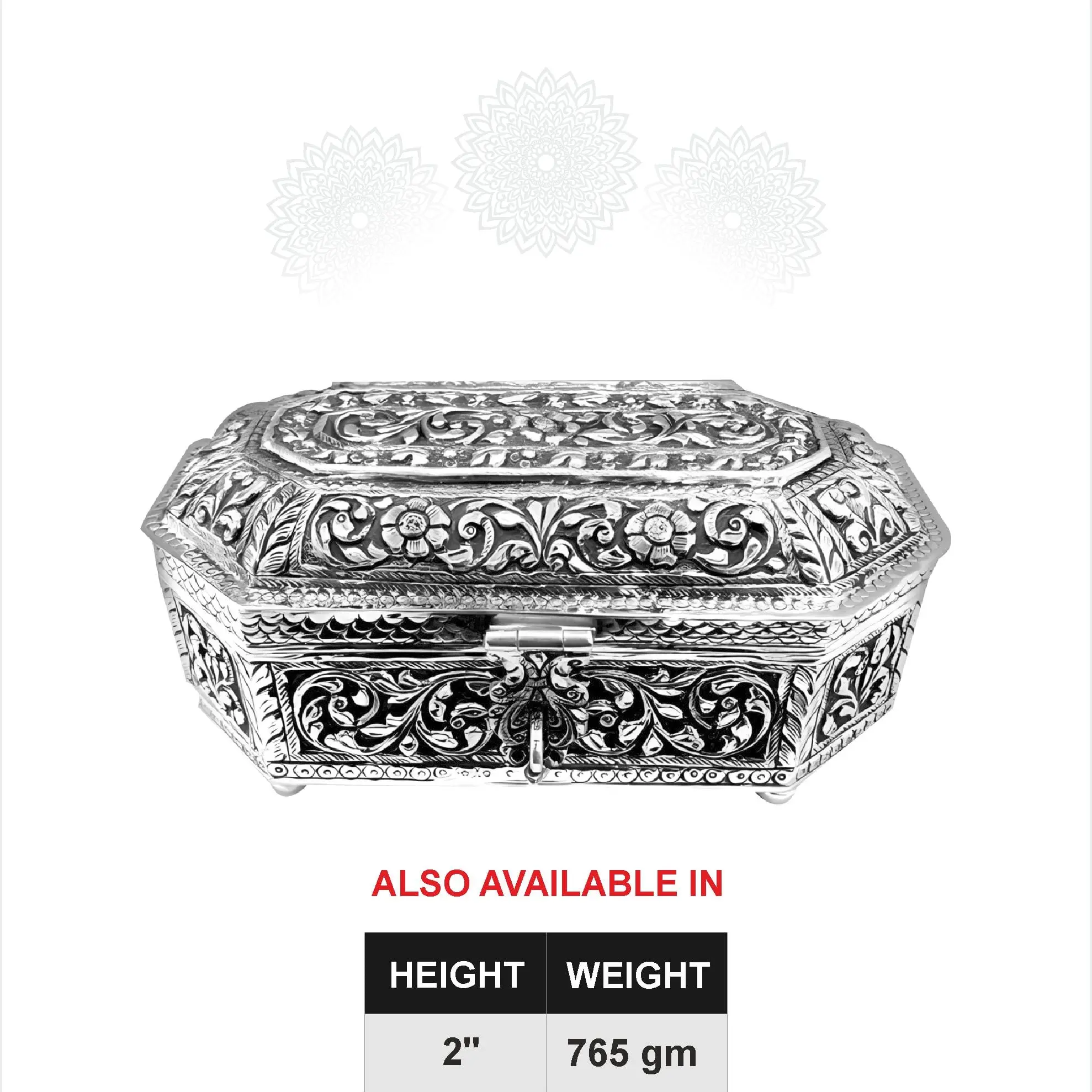 Leaf Flower Nakash Square Dry Fruit Box