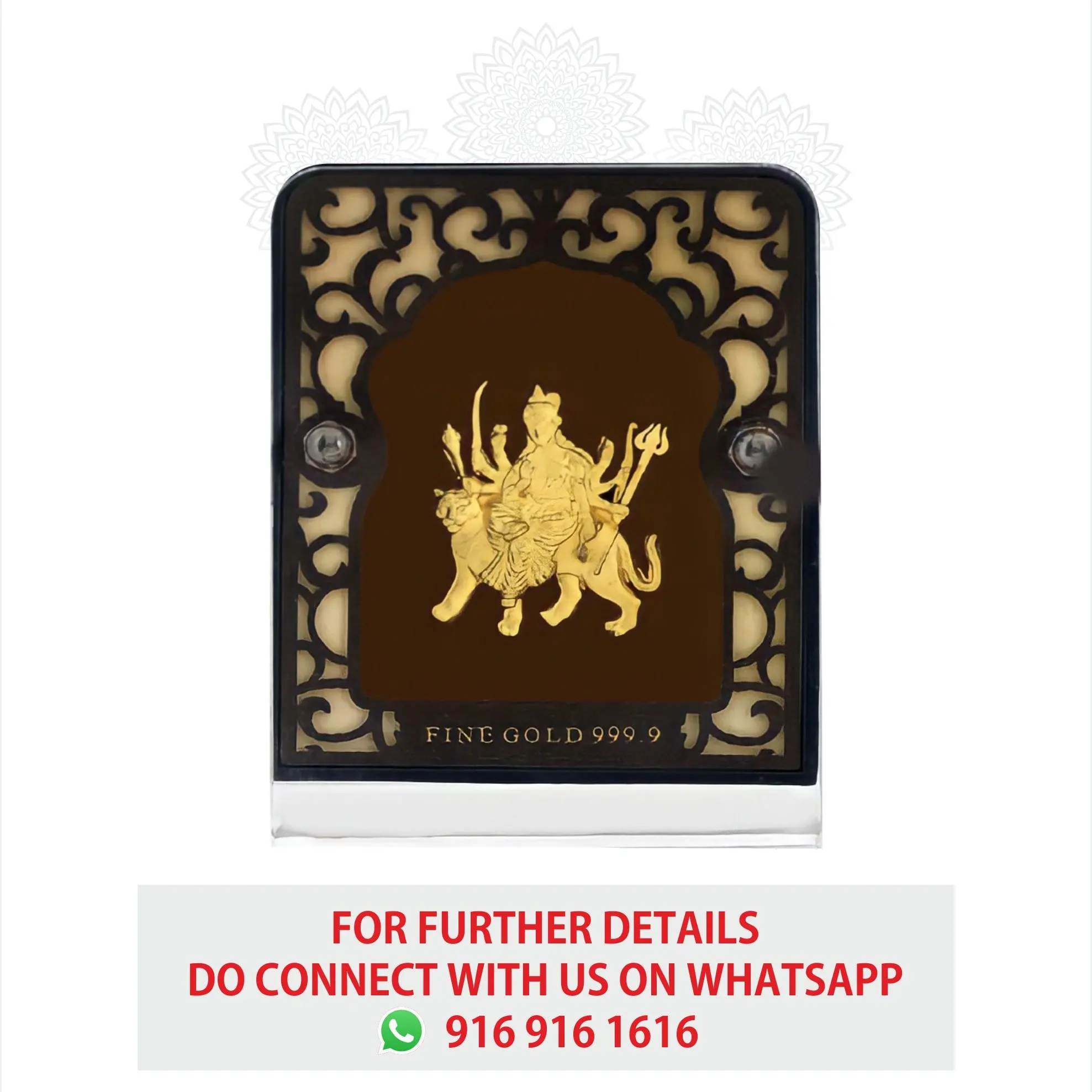 Ambe Mata Small Gold Frame