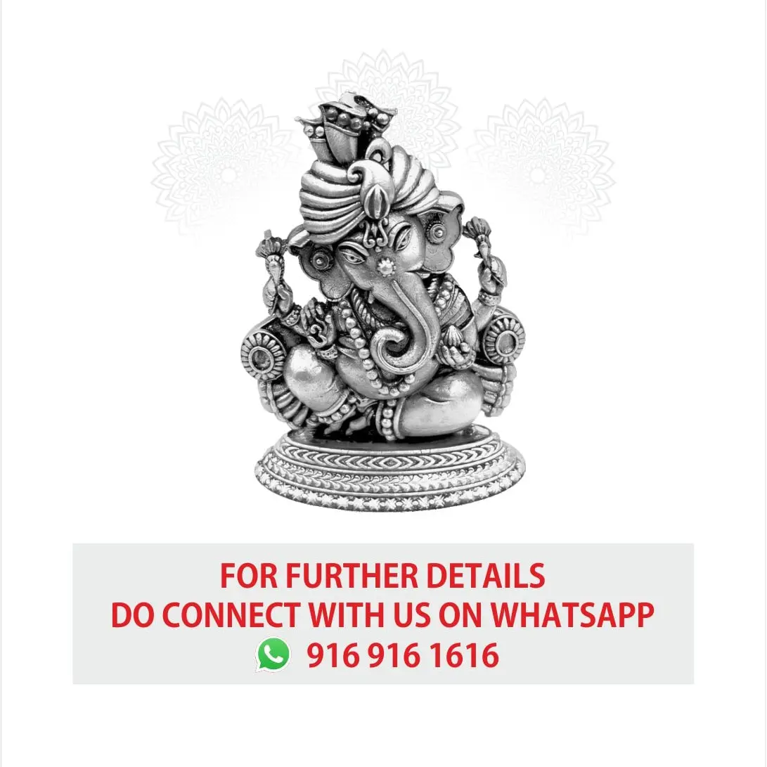 2 D Thalapaaga Ganesh Silver Idol