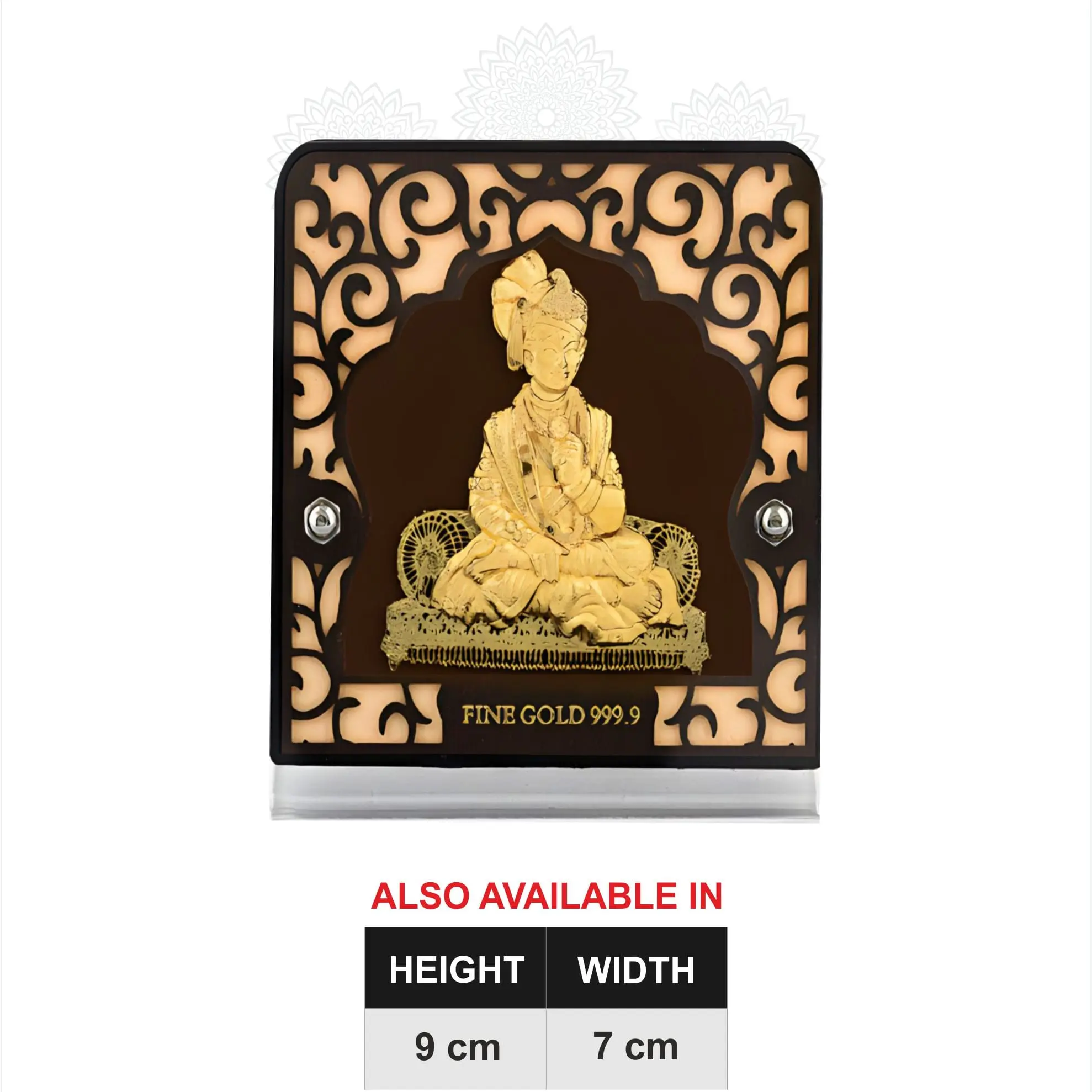 Swaminarayan Gold Frame