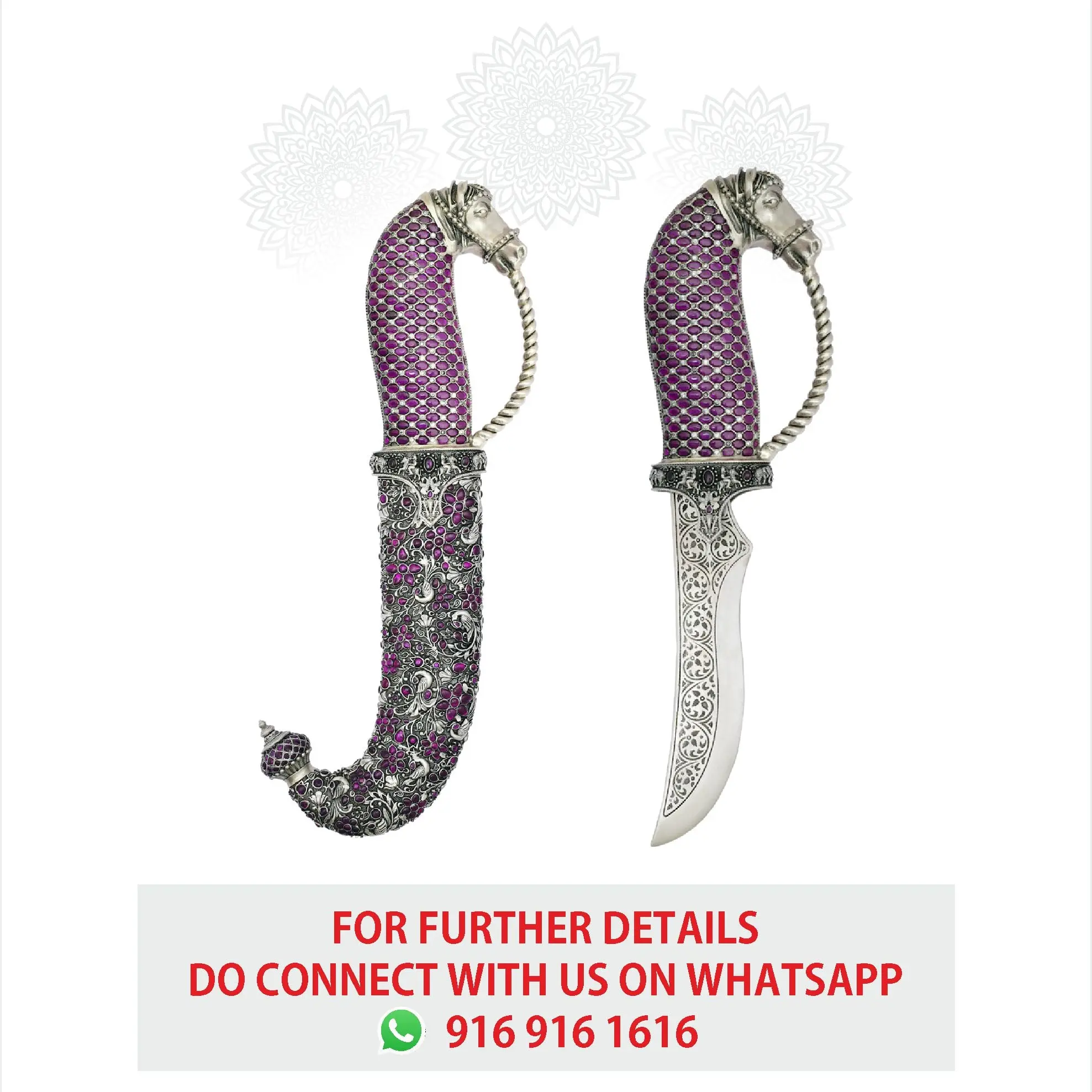 Horse Nakash Kattar With Ruby Stone