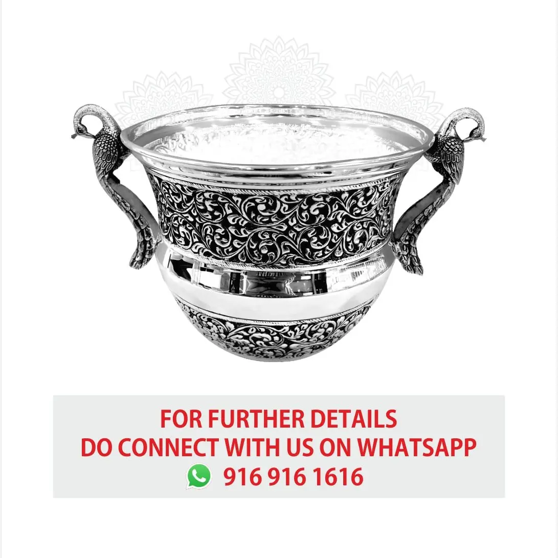 Peacock Bowl Silver Idol