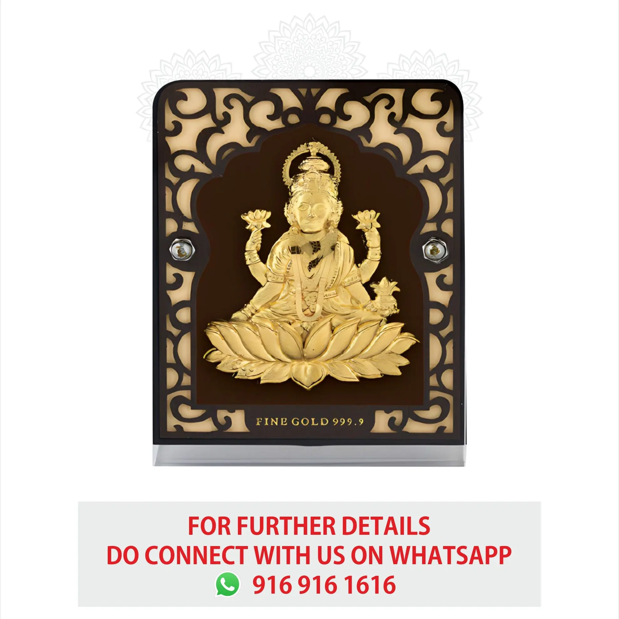 Lakshmi Ji Gold Frame