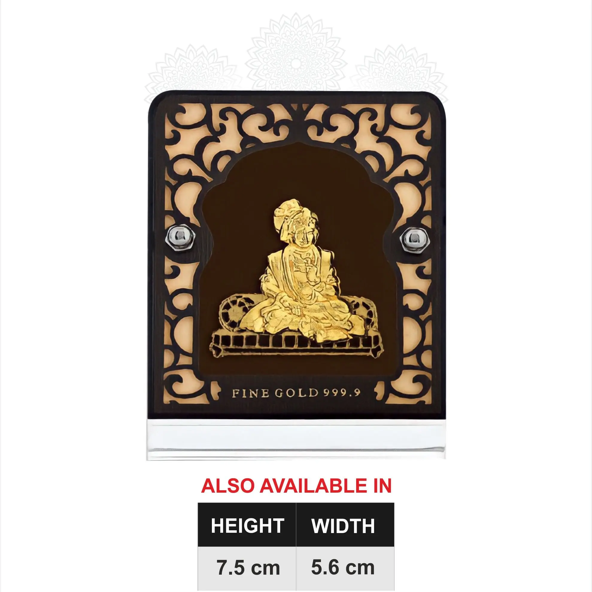 Swaminarayan Small Gold Frame
