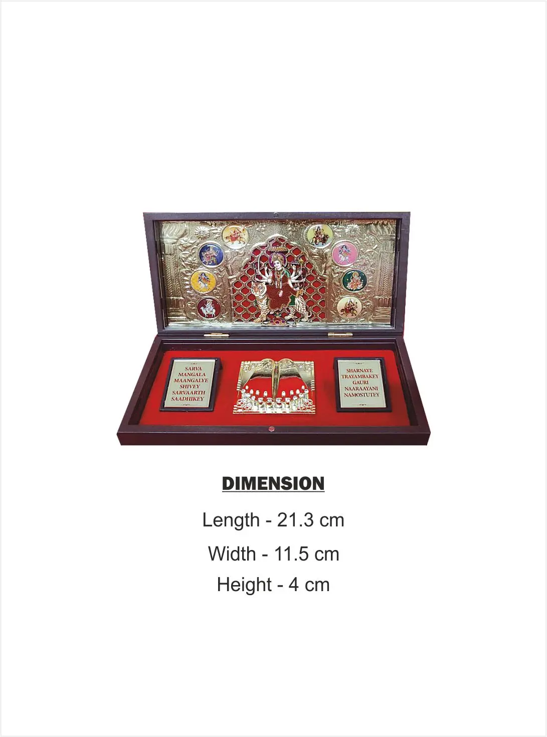 Deluxe Ambe Mata Charan Paduka Gift With Box