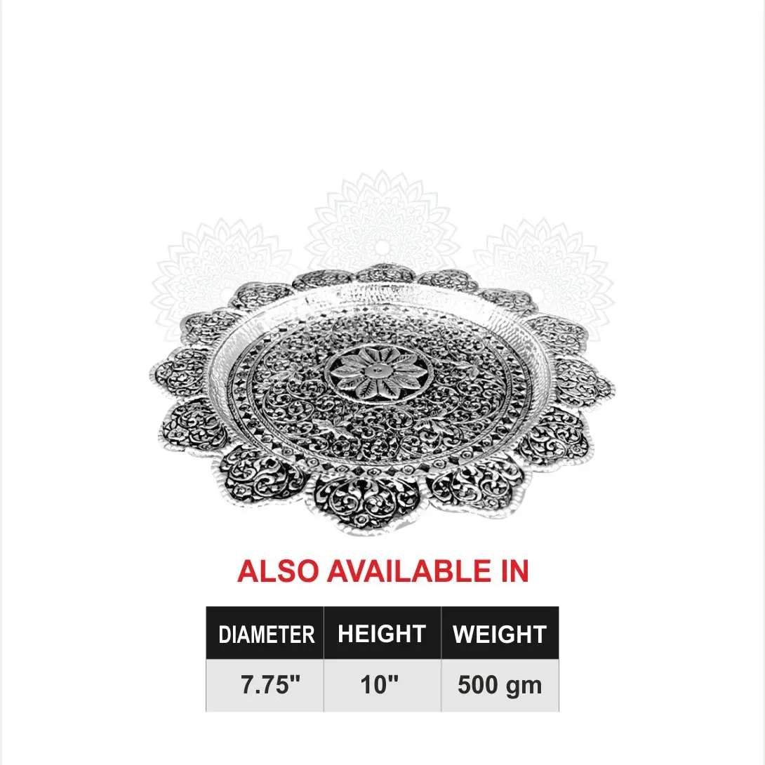 Round Arch Nakash Pooja Plate