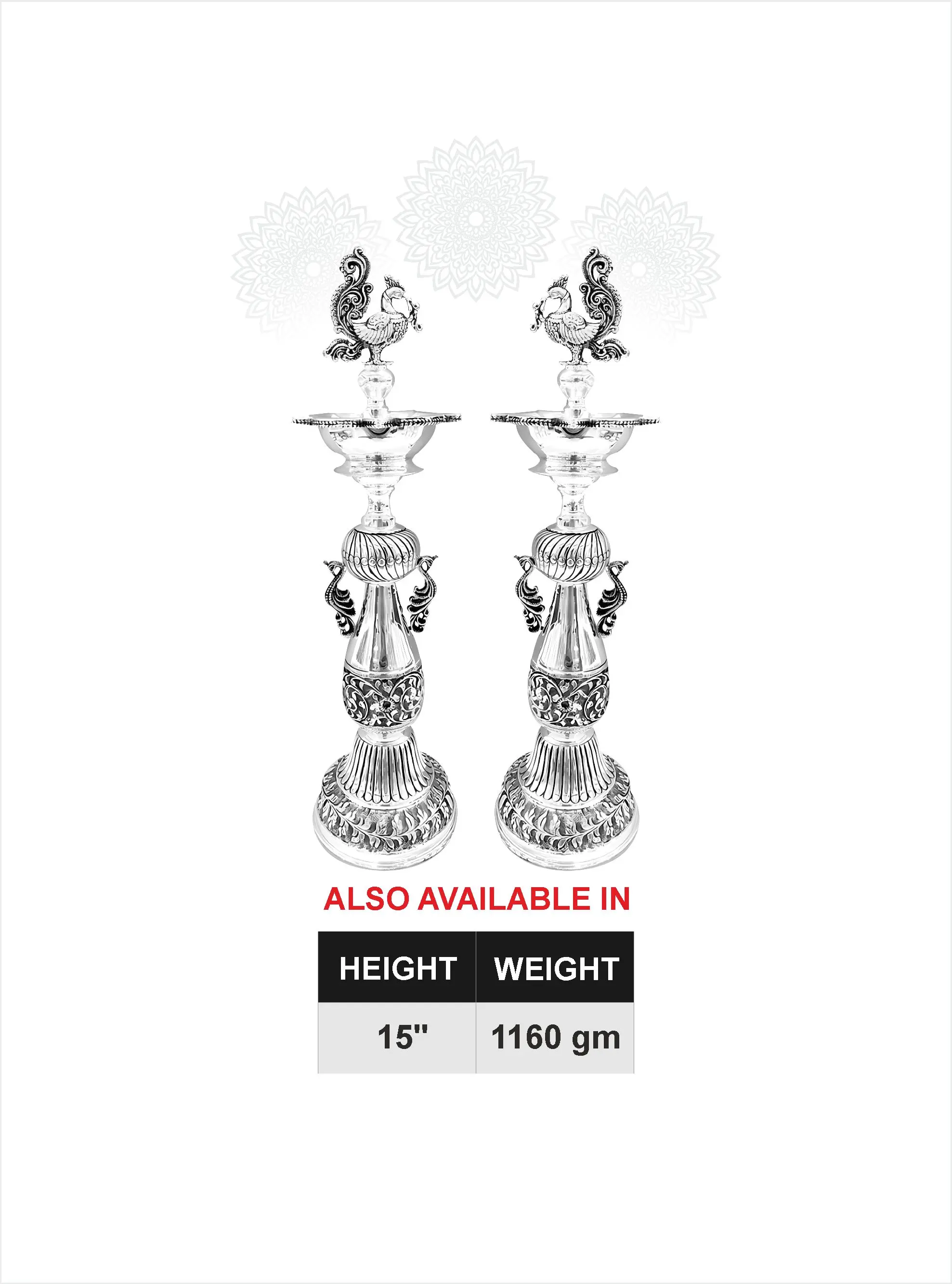 Peacock Handle Kuthuvilakku