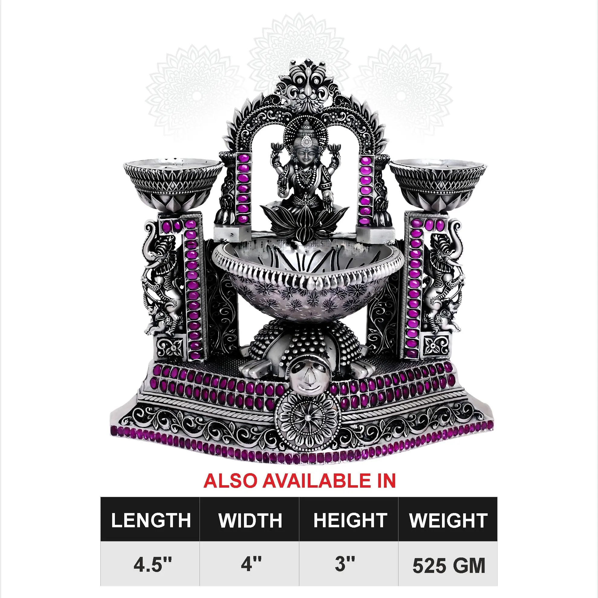 Arch Lakhsmi Deepam With Ruby Stone